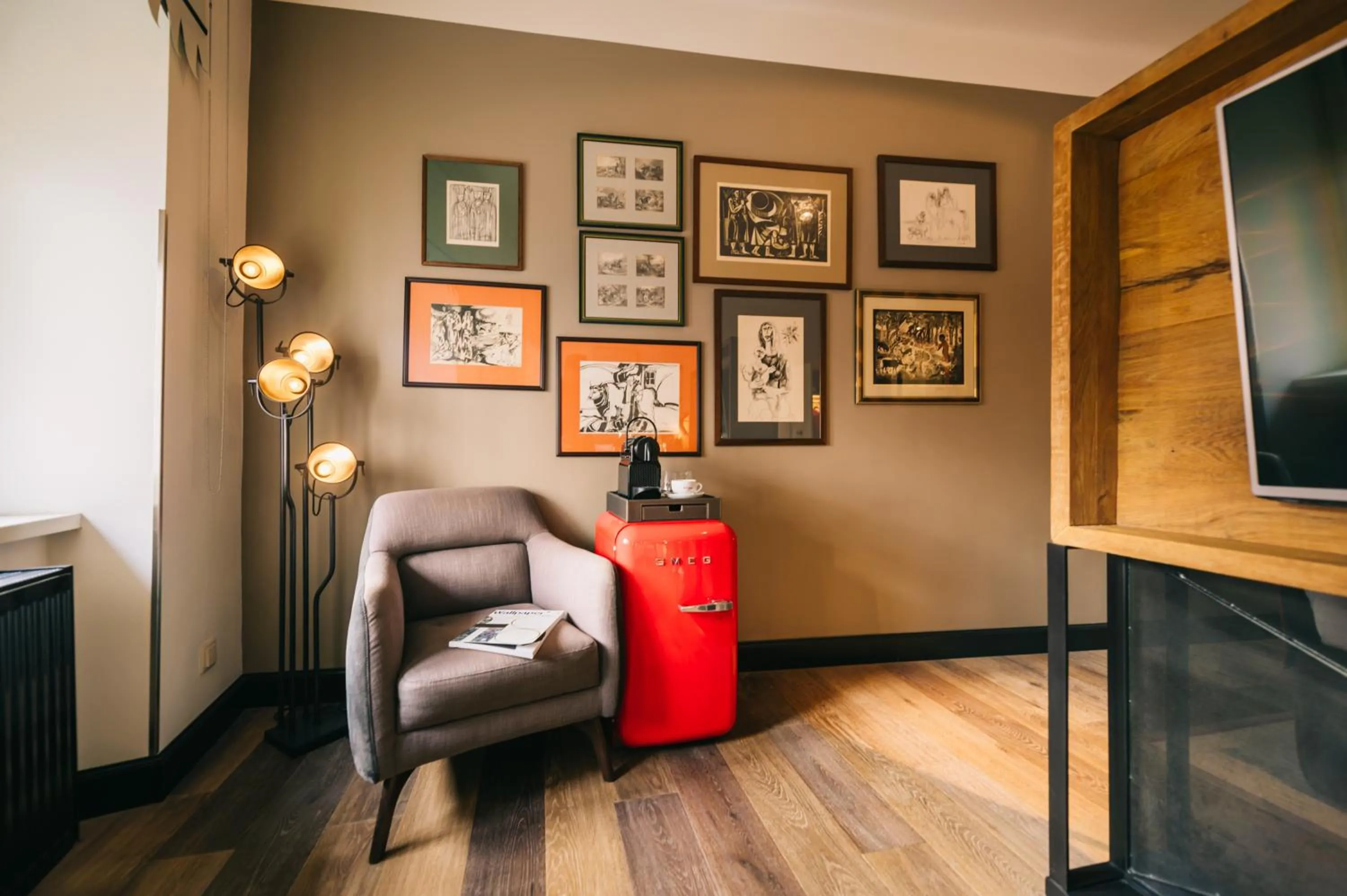 Seating area in PEST-BUDA Design Hotel