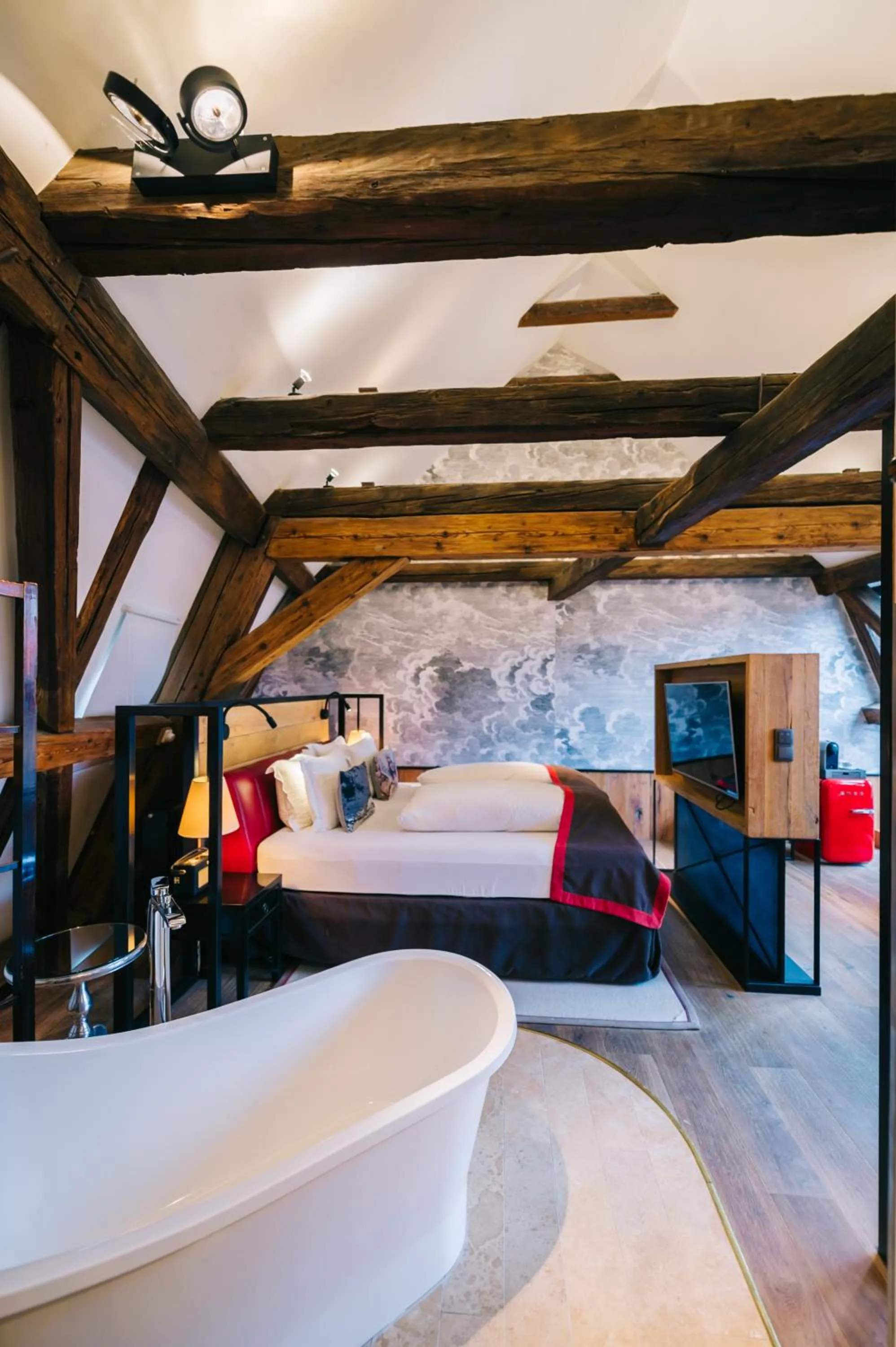 Bed in PEST-BUDA Design Hotel