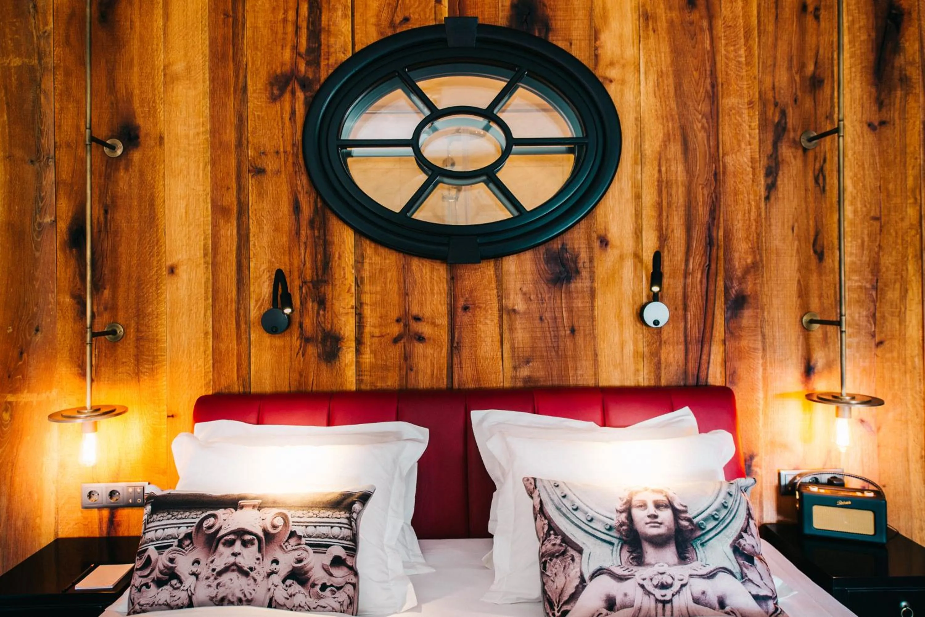 Decorative detail, Bed in PEST-BUDA Design Hotel