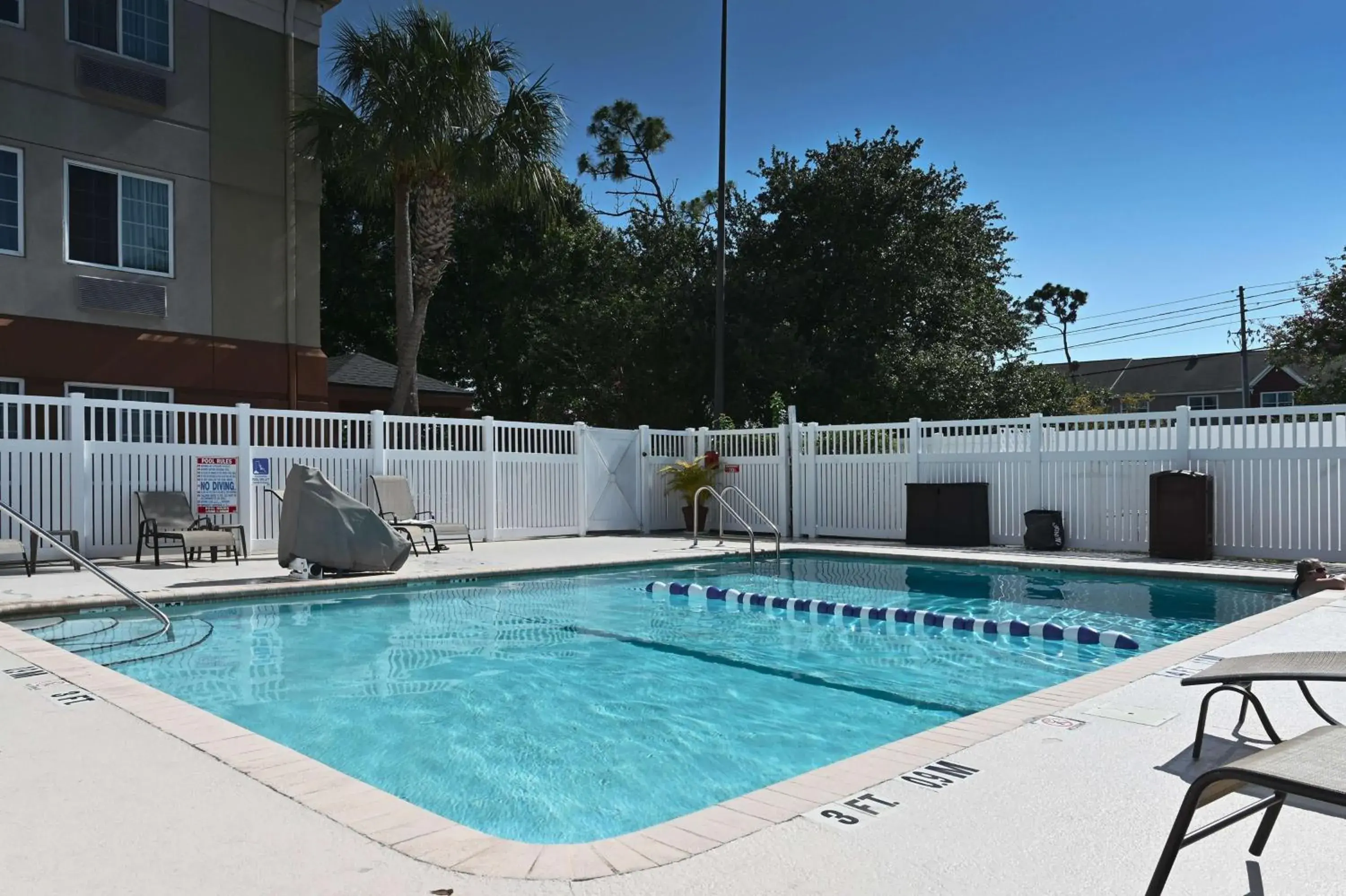 Pool view in Sonesta Simply Suites Clearwater Pool view in Sonesta Simply Suites Clearwater