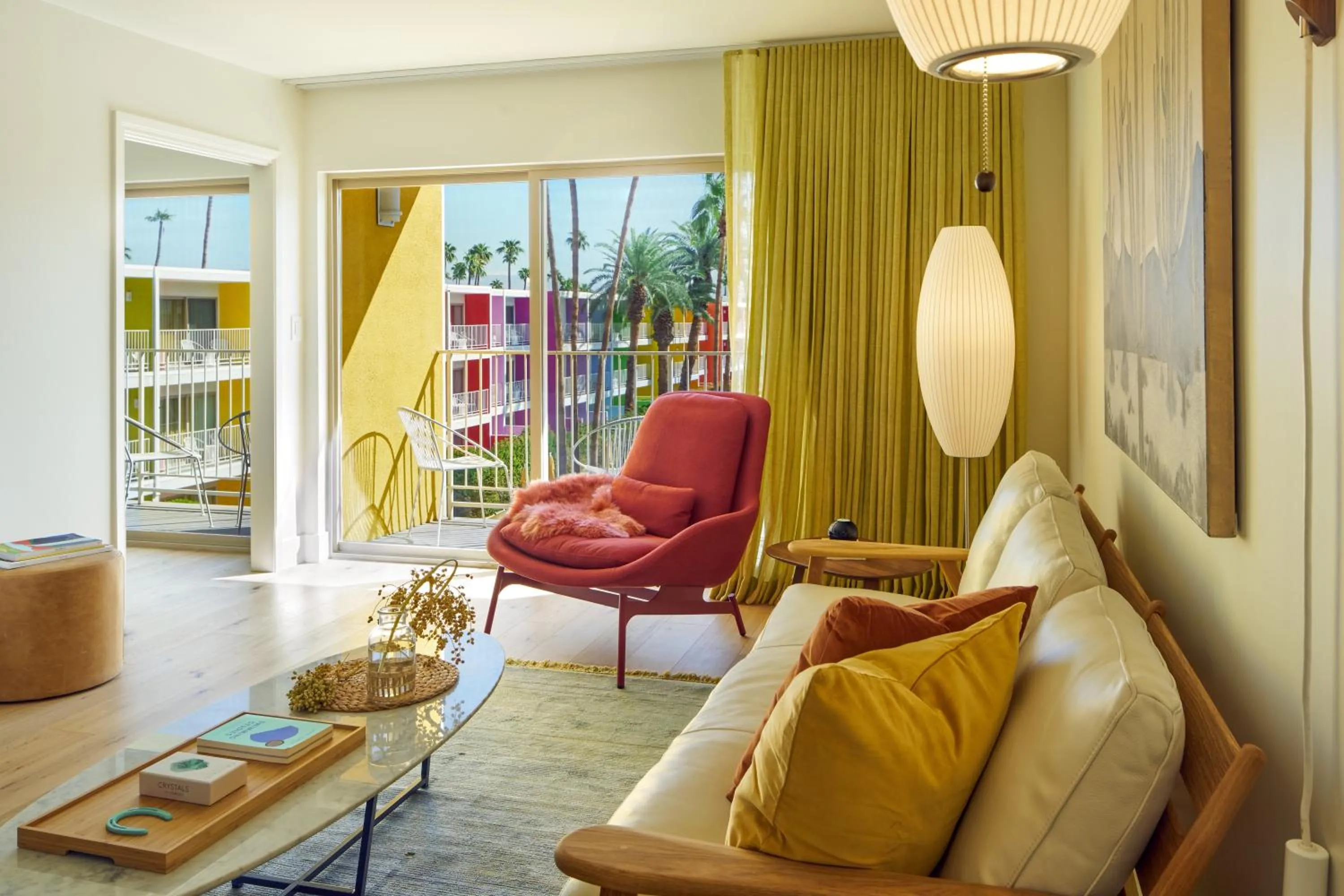 Living room in The Saguaro Palm Springs