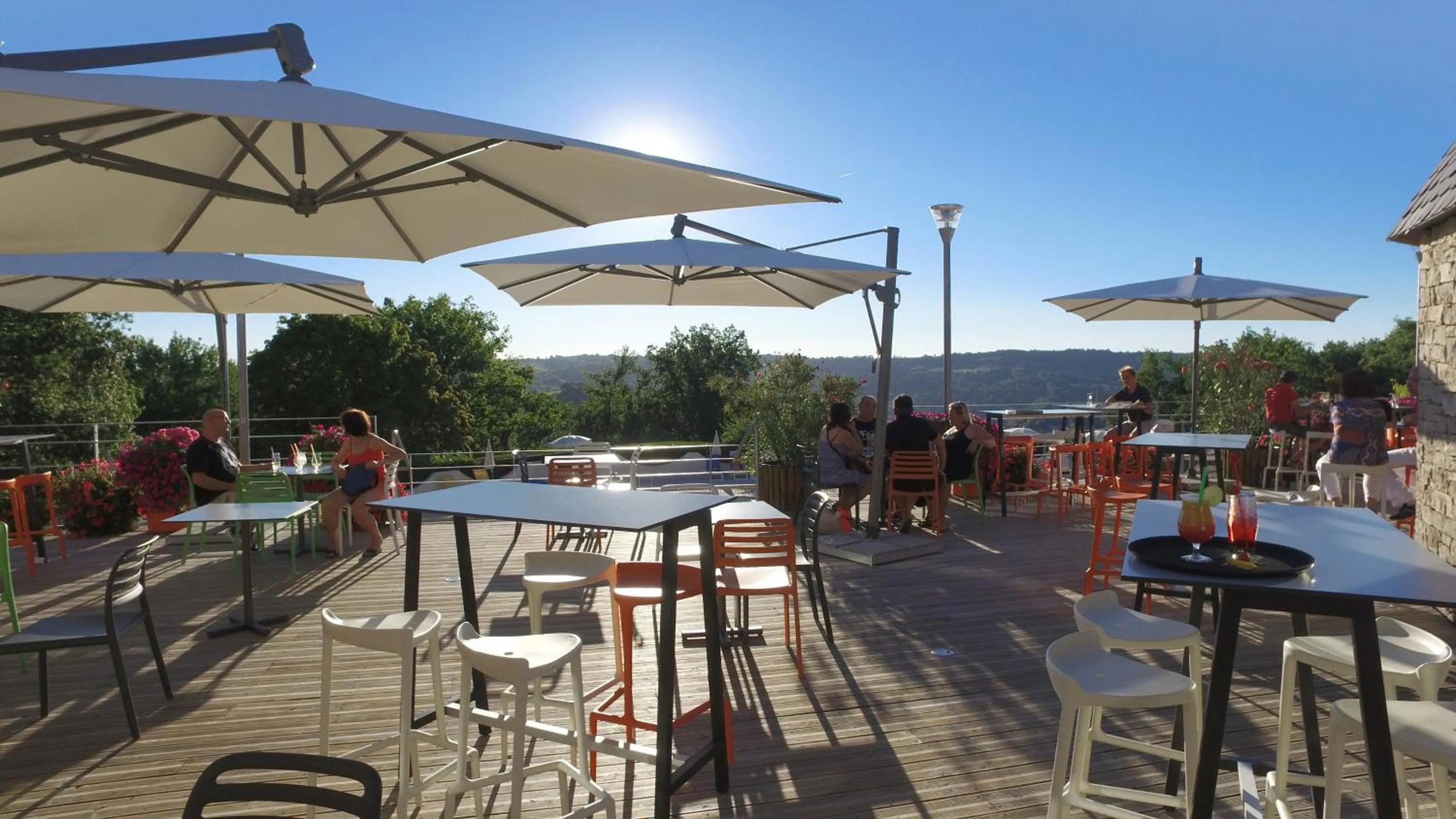 Balcony/Terrace in VVF Aveyron Najac