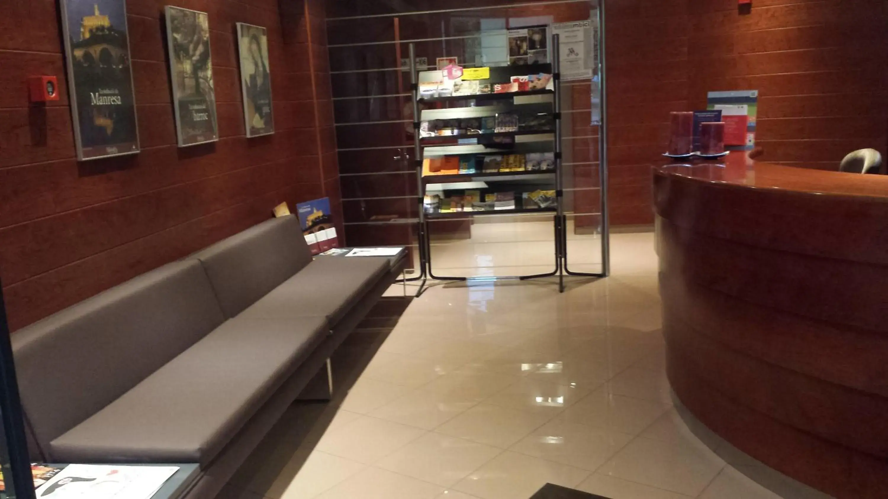 Lobby or reception in Hotel Els Noguers Lobby or reception in Hotel Els Noguers