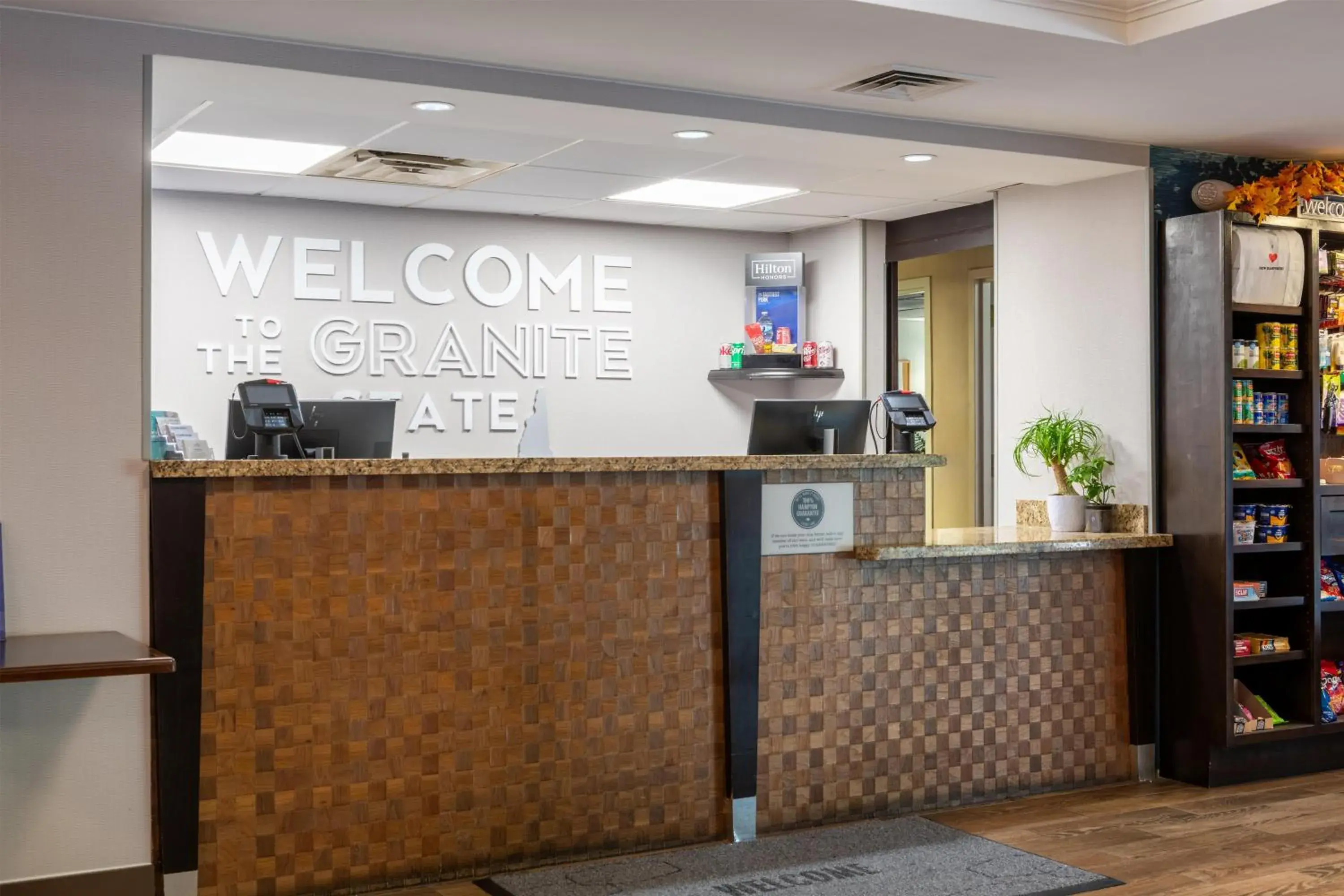 Lobby or reception in Hampton Inn Portsmouth Central Lobby or reception in Hampton Inn Portsmouth Central