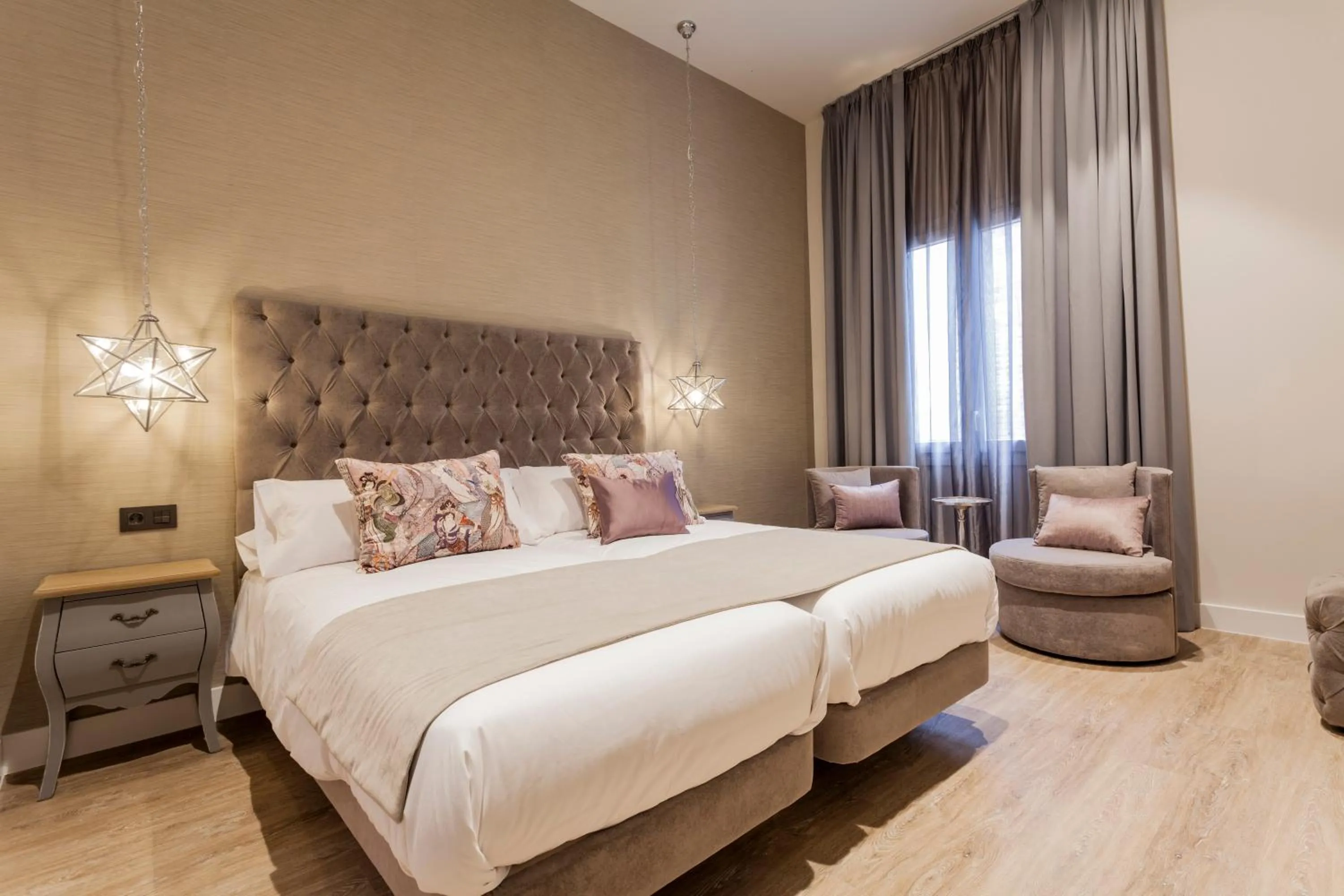 Bed in Hotel Palacete de Alamos