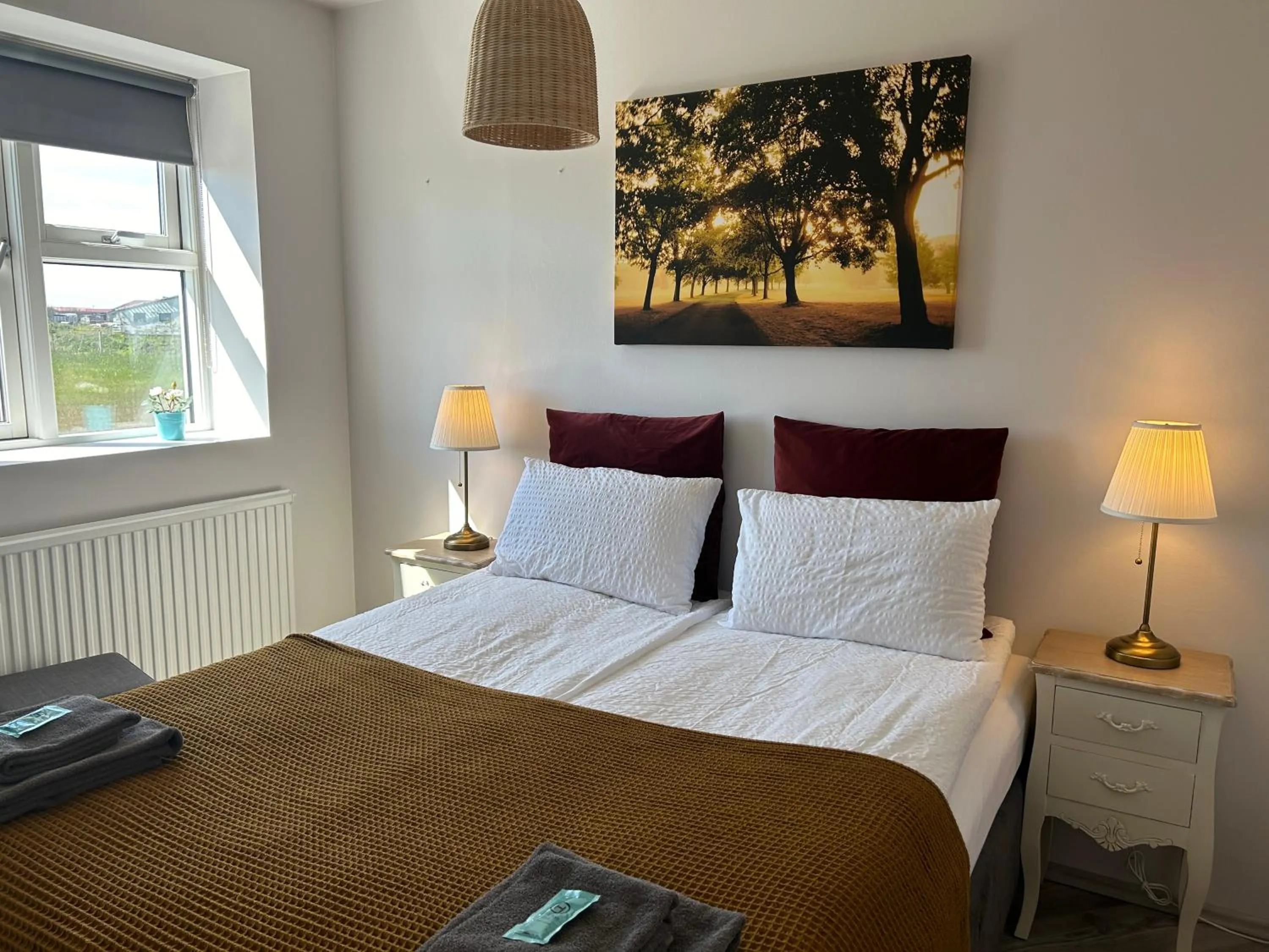 Bed in Lindartún Guesthouse