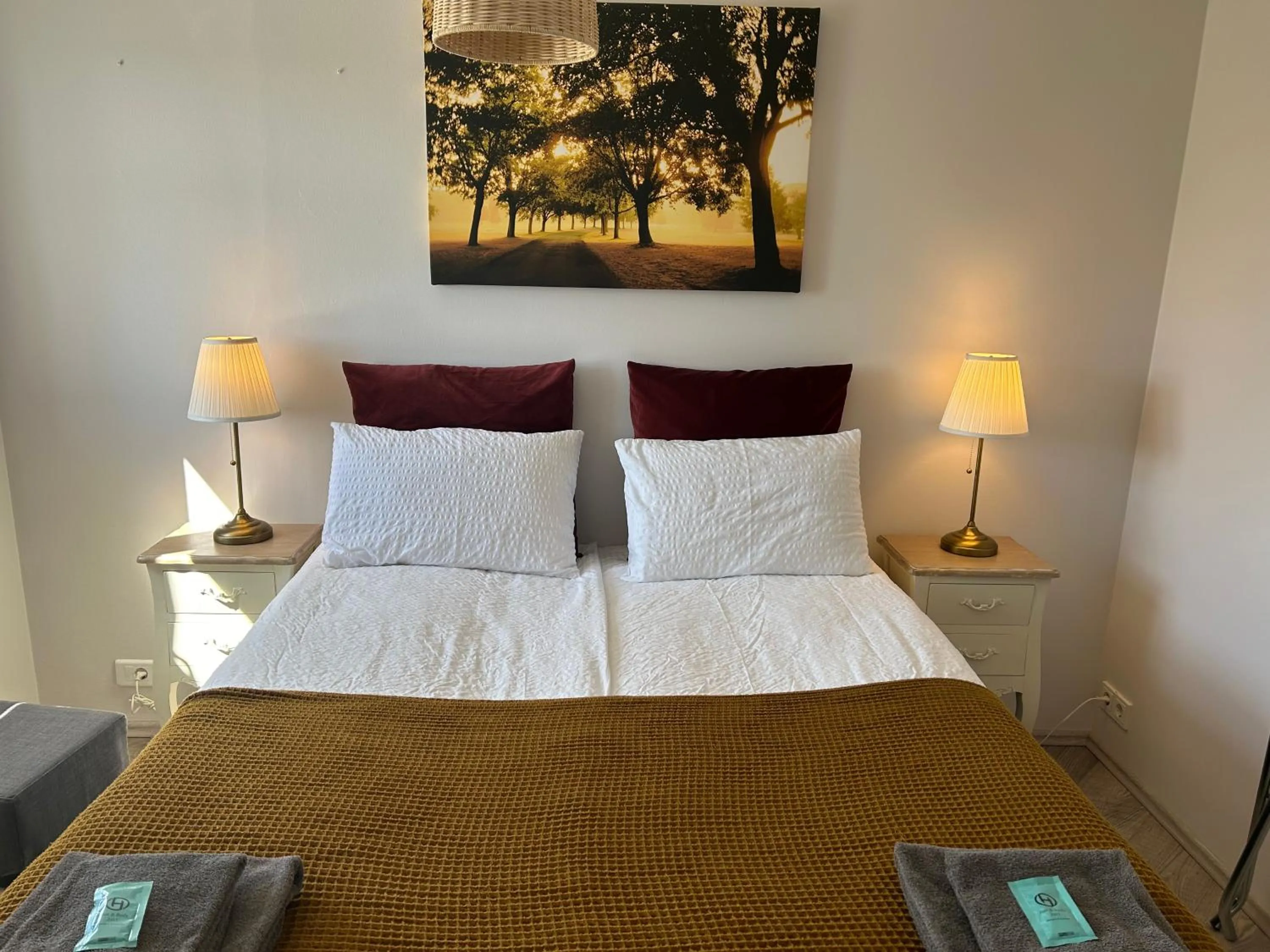 Bed in Lindartún Guesthouse