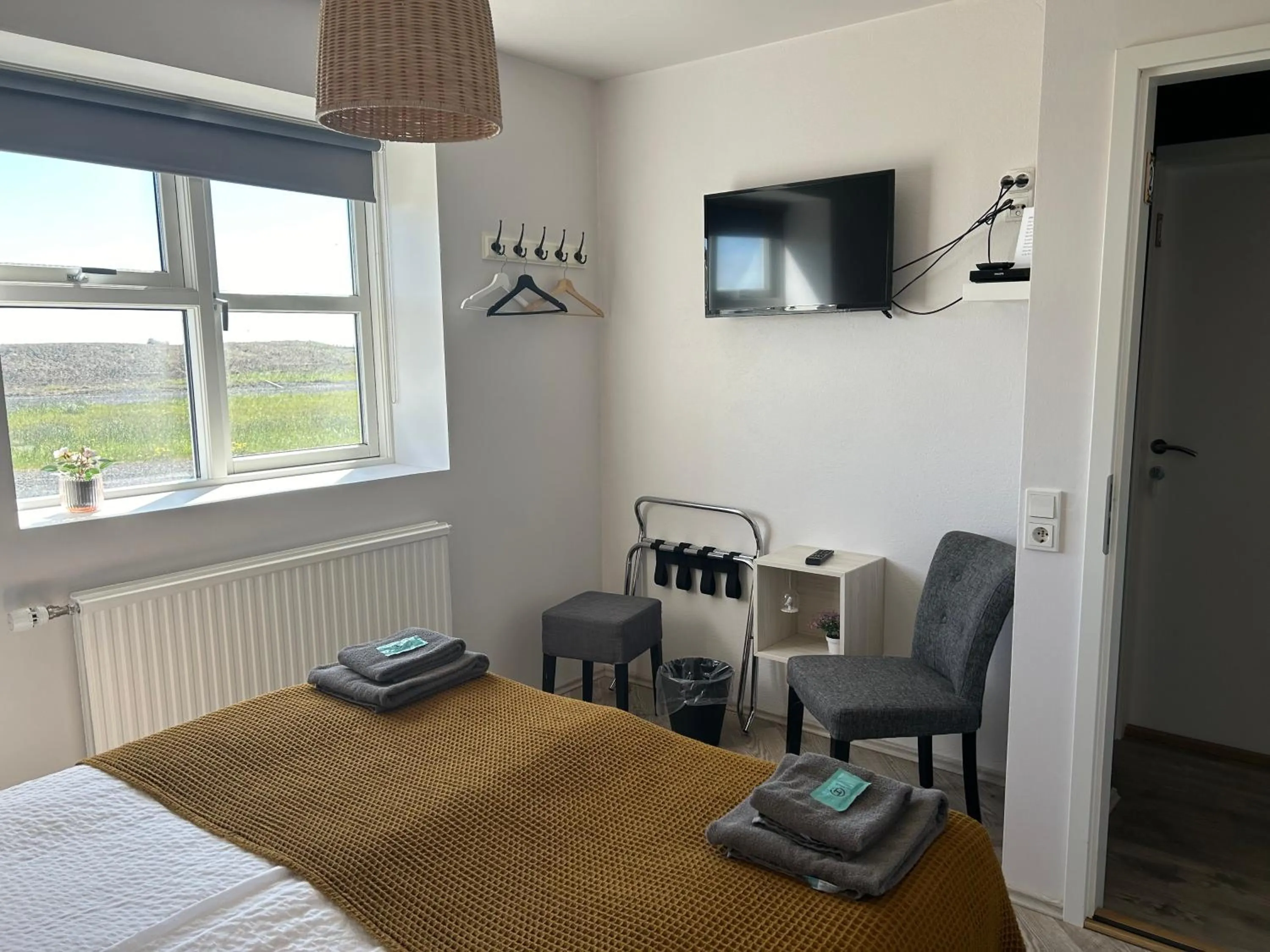 Bed in Lindartún Guesthouse