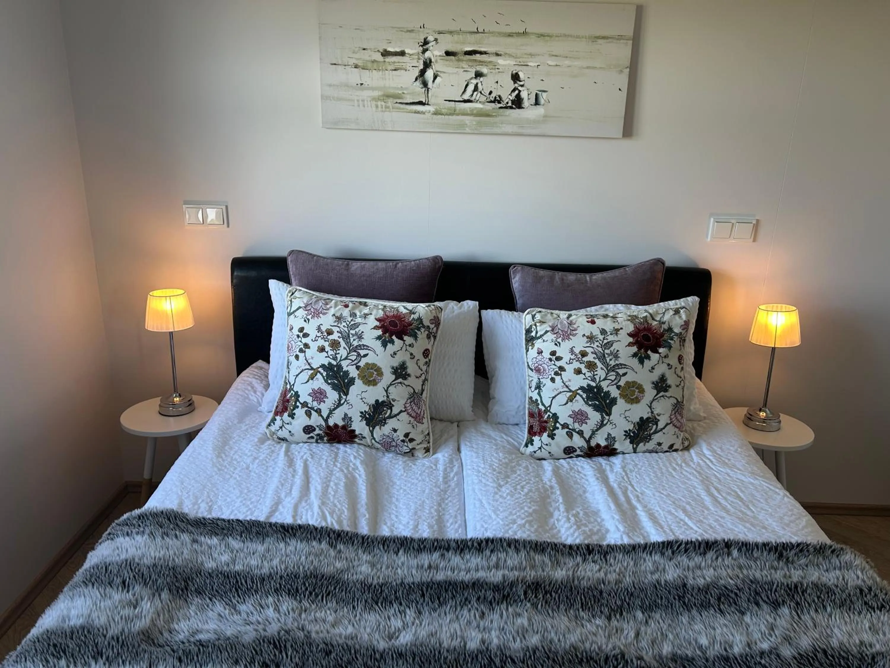 Bed in Lindartún Guesthouse