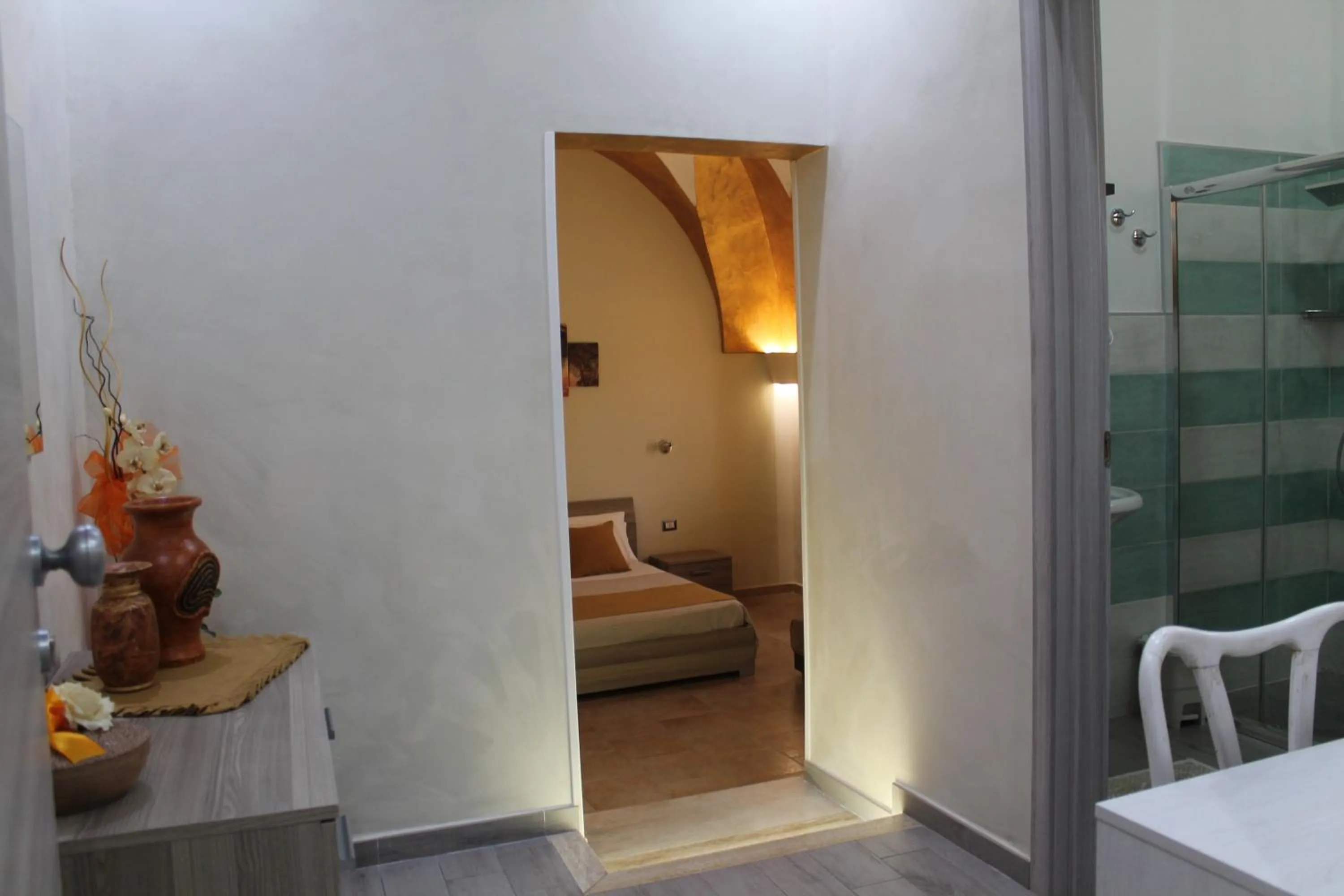 Shower, Bed in B&B Lizia