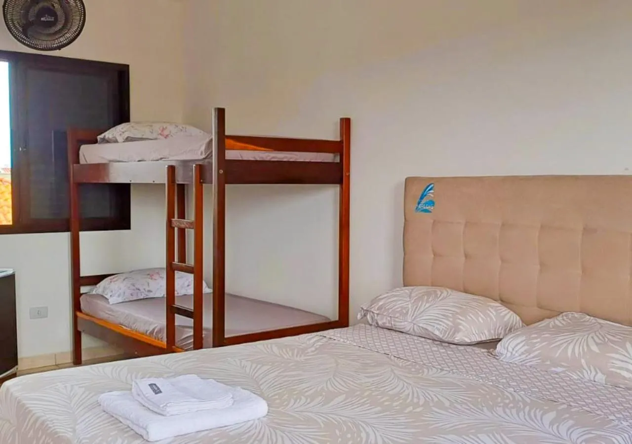 Bed in Pousada Nereidas