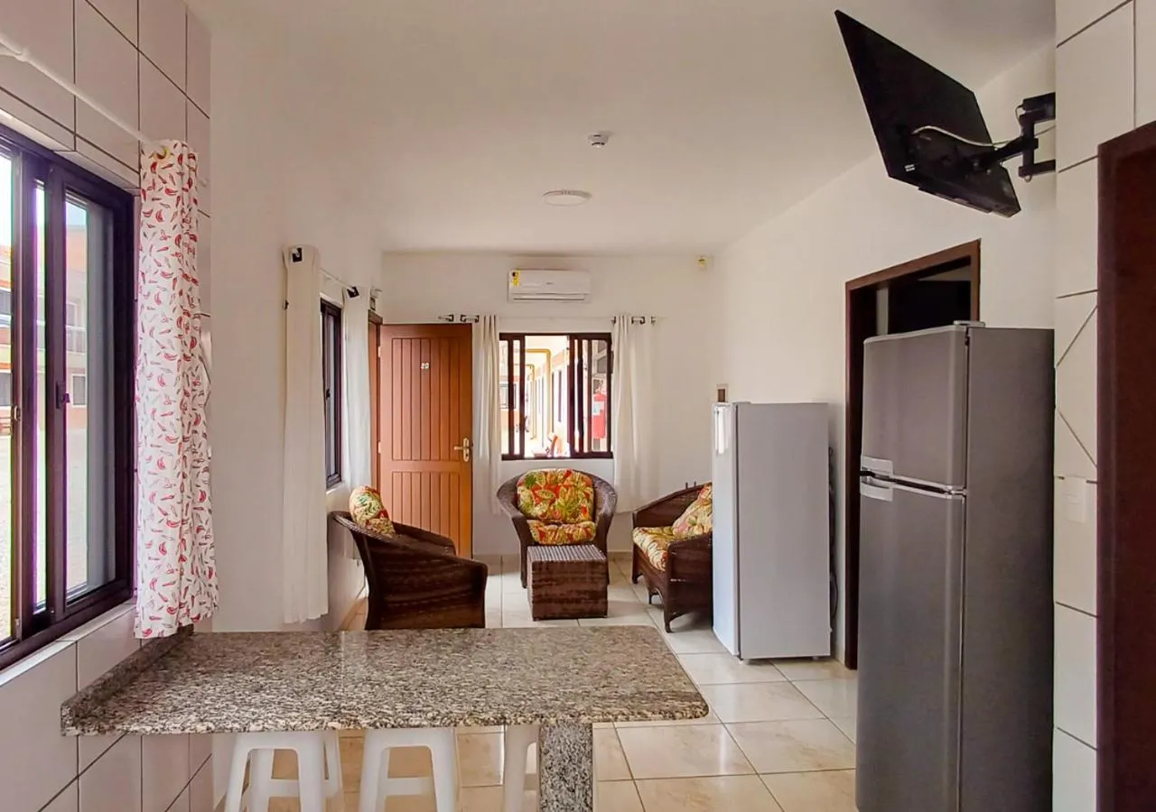 Communal lounge/ TV room in Pousada Nereidas