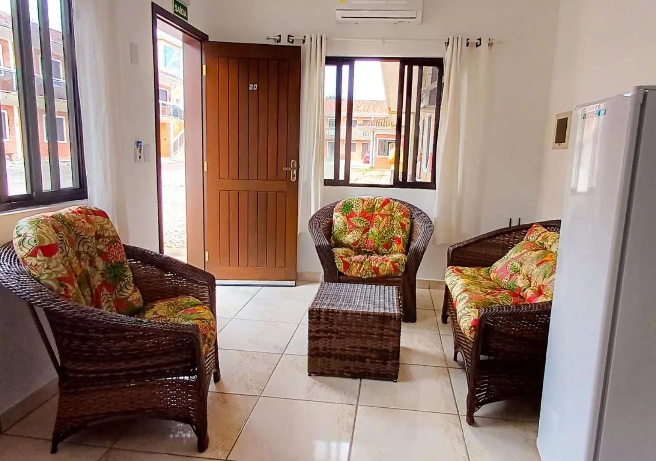 Living room in Pousada Nereidas