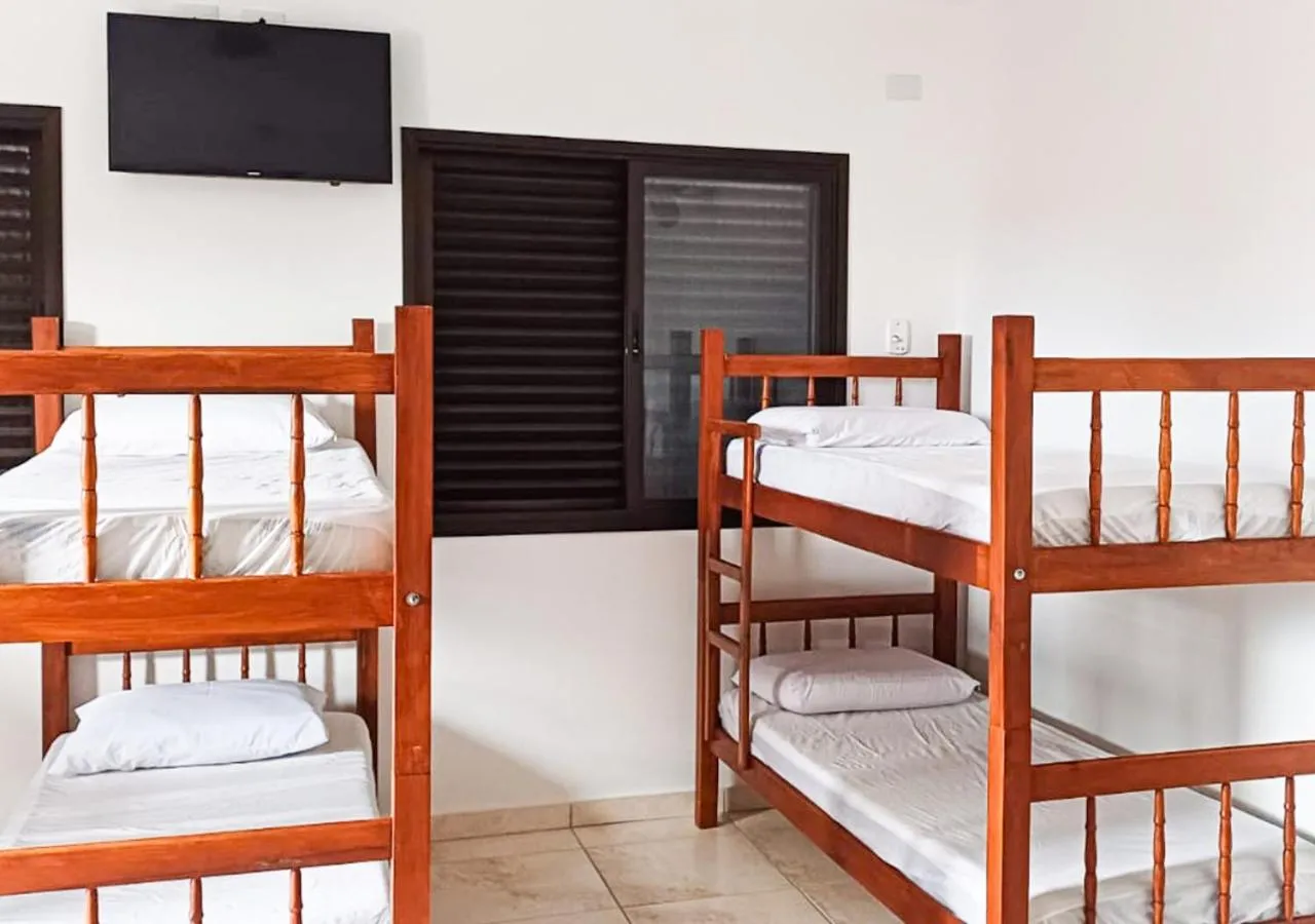 Bed in Pousada Nereidas