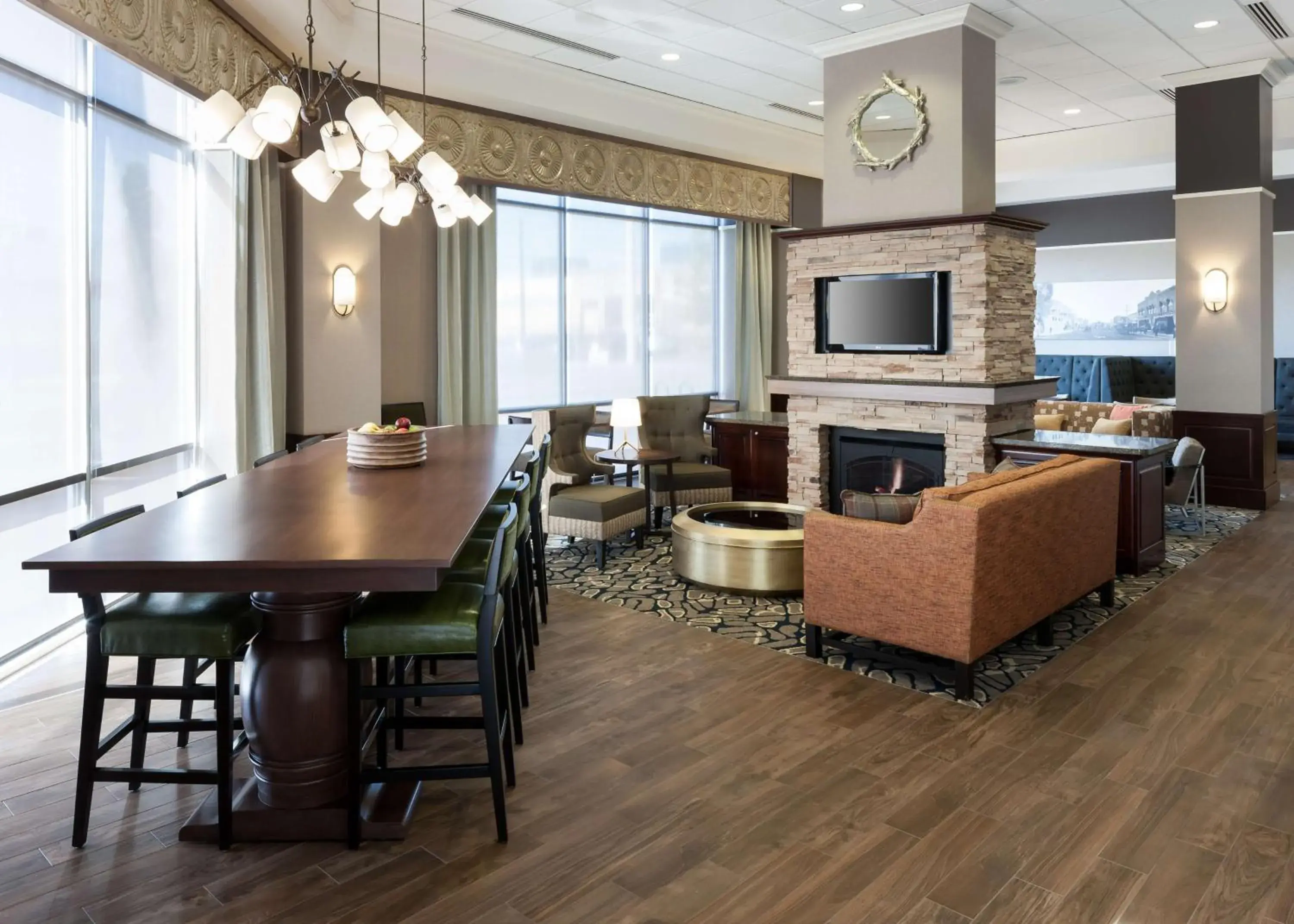 Lobby or reception in Hampton Inn & Suites Boise-Downtown Lobby or reception in Hampton Inn & Suites Boise-Downtown