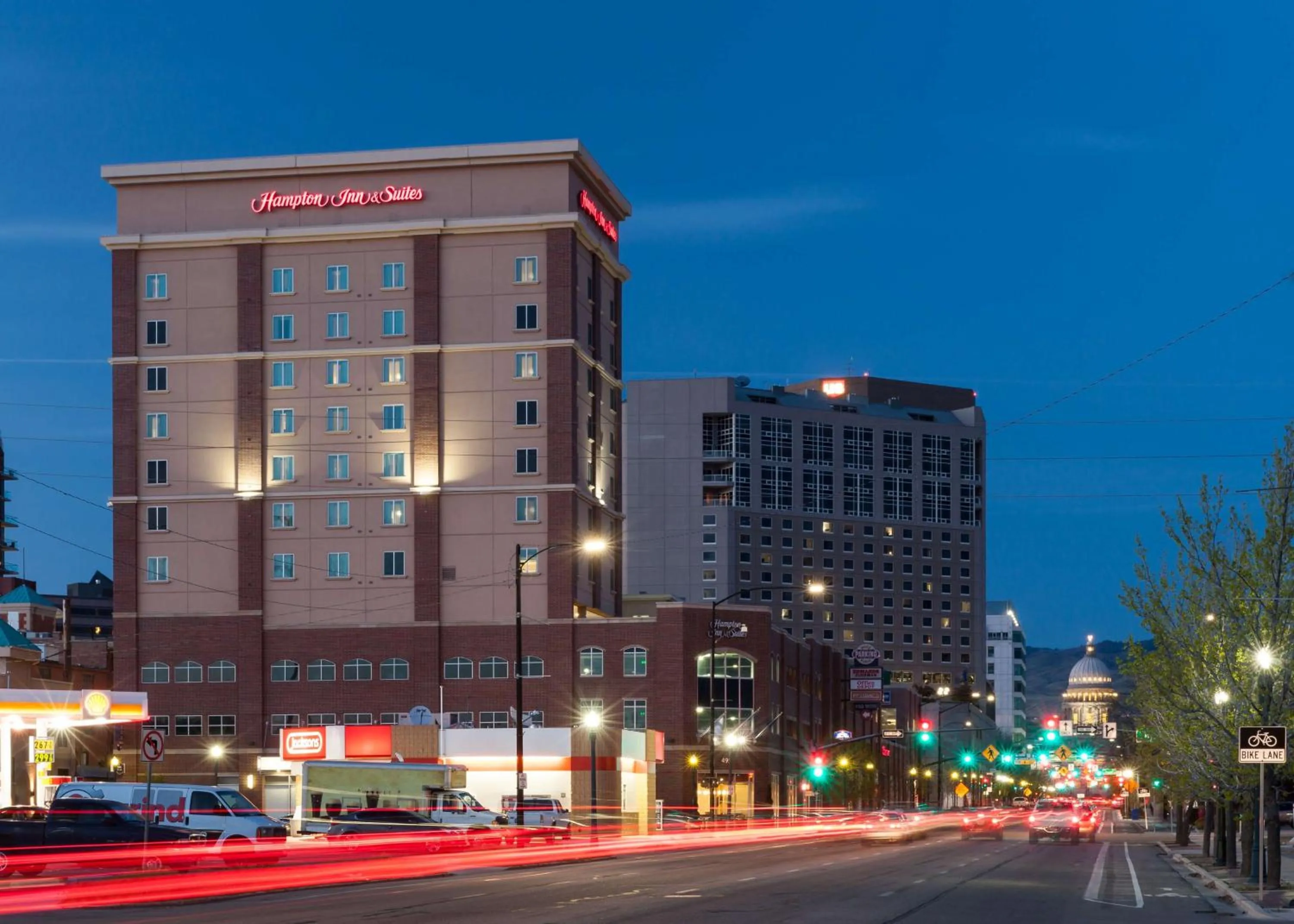 Property building in Hampton Inn & Suites Boise-Downtown