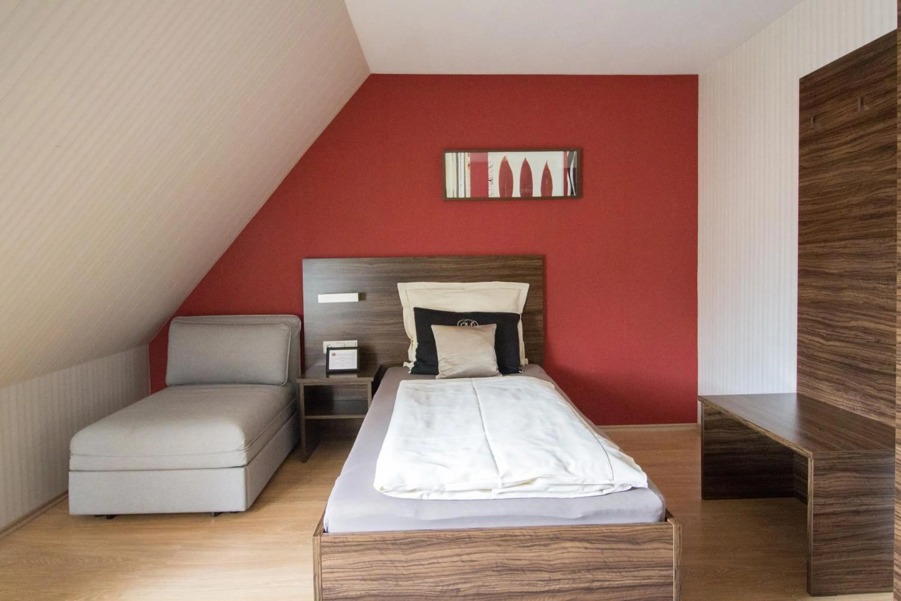 Photo of the whole room, Bed in Landhotel Wolfschlugen