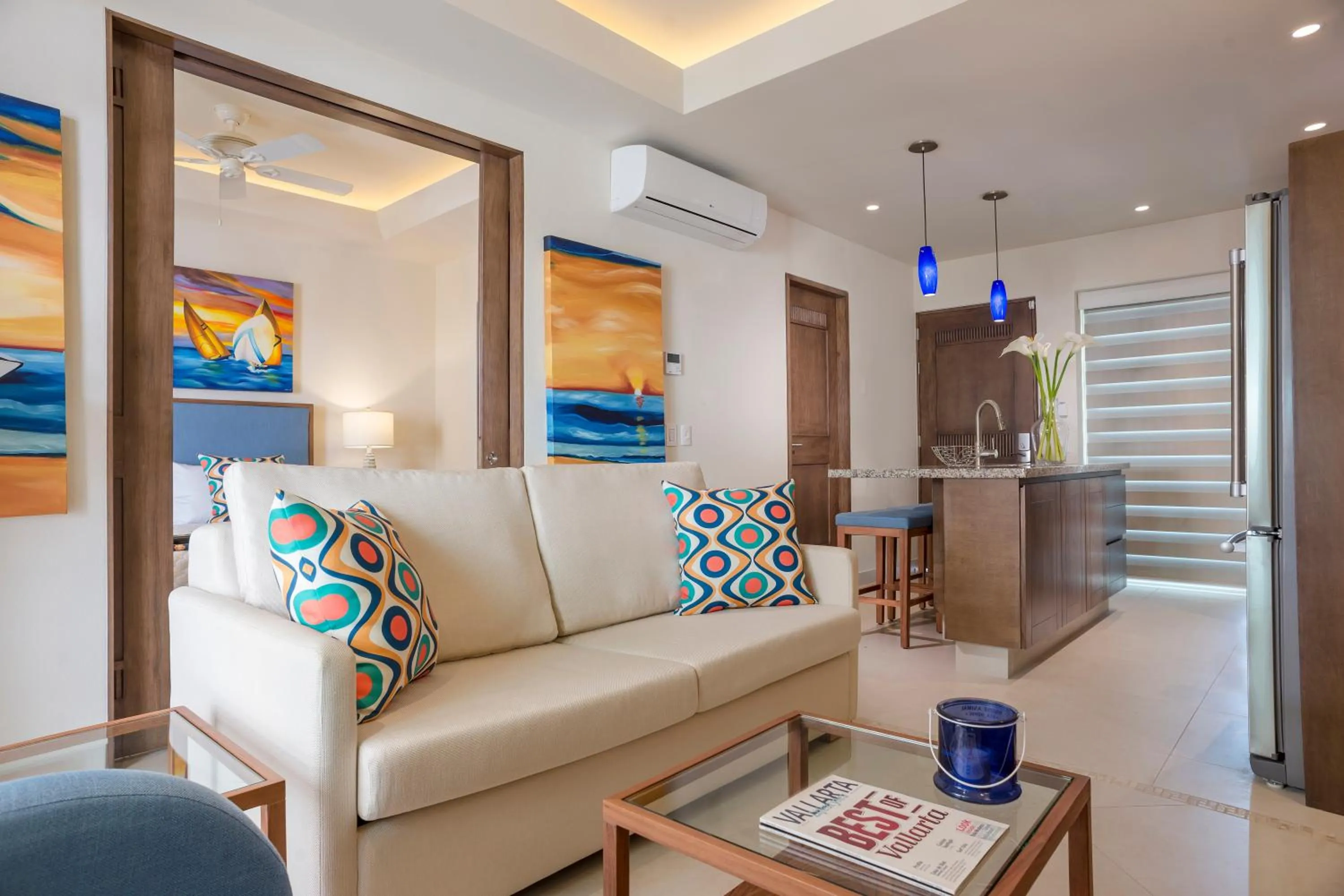 Seating area in V Azul Vallarta - Luxury Vacation Rental Adults Only