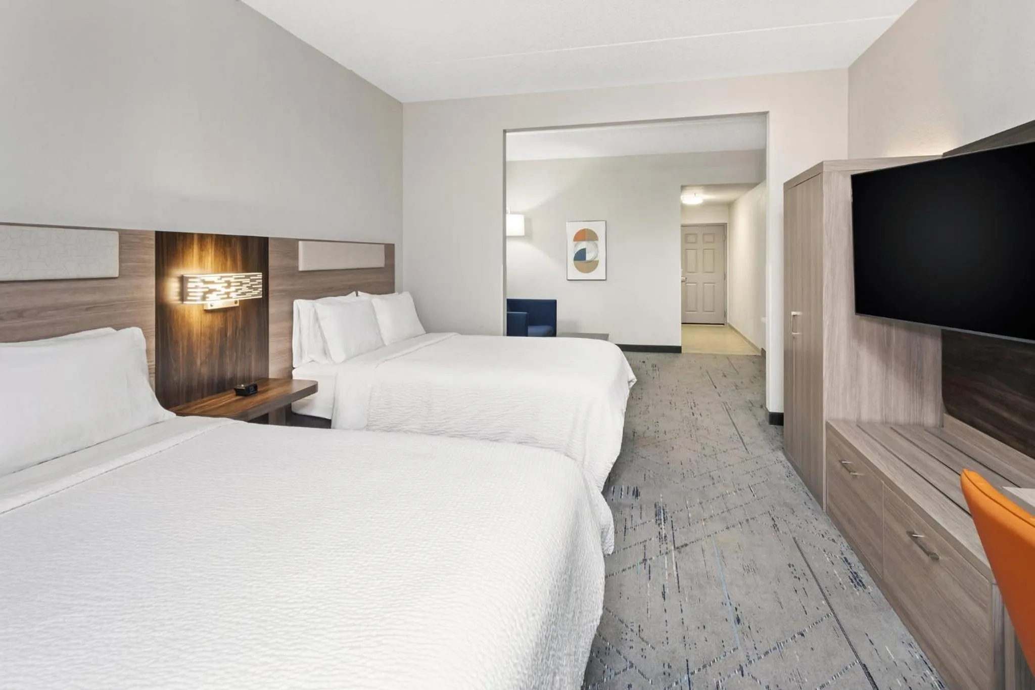 Photo of the whole room, Bed in Holiday Inn Express & Suites Chicago West-O'Hare Arpt Area by IHG