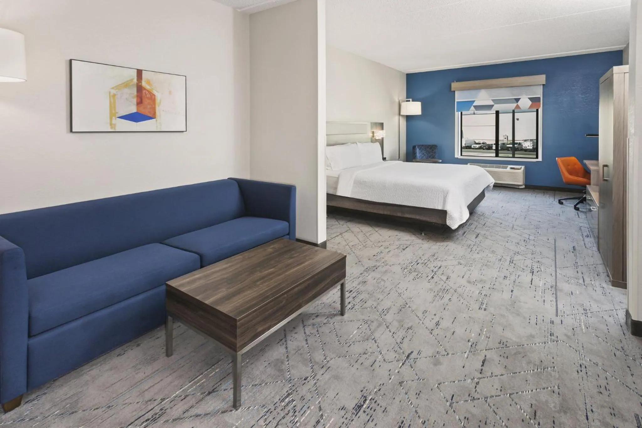 Photo of the whole room, Bed in Holiday Inn Express & Suites Chicago West-O'Hare Arpt Area by IHG