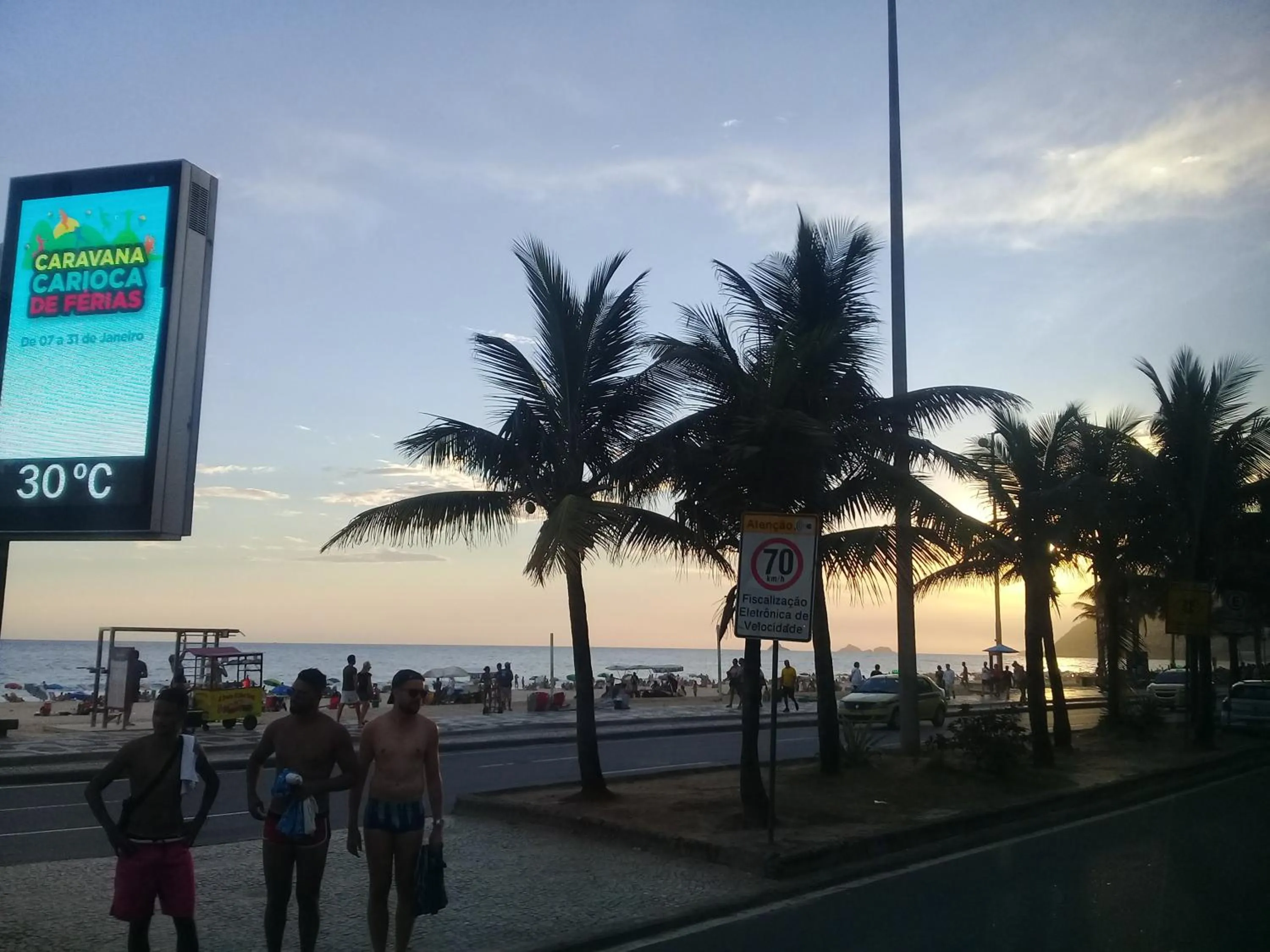 Beach in Copacabana Praia Rio