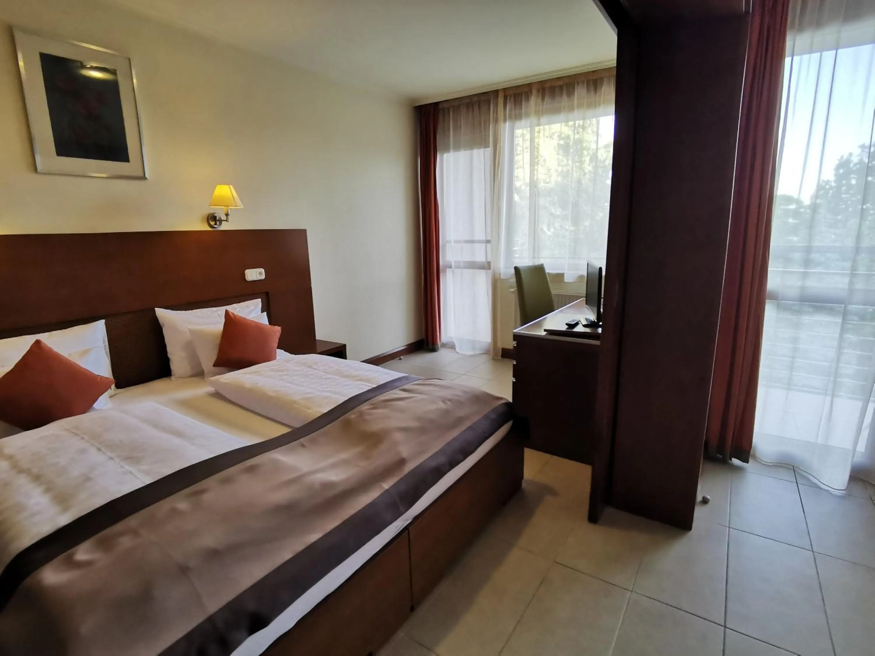 Bed in Hotel Villa Pax