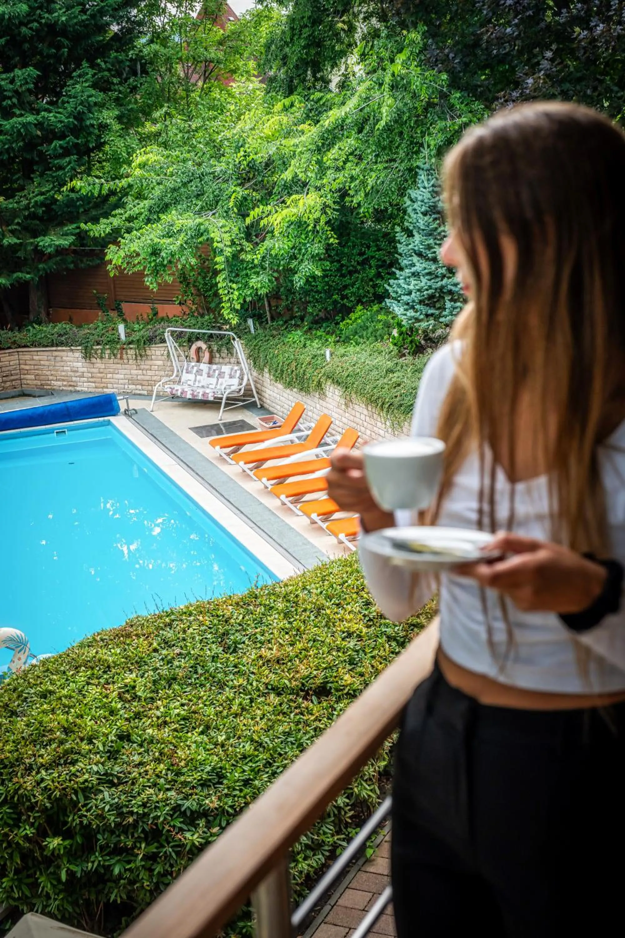 Pool view in Hotel Villa Pax