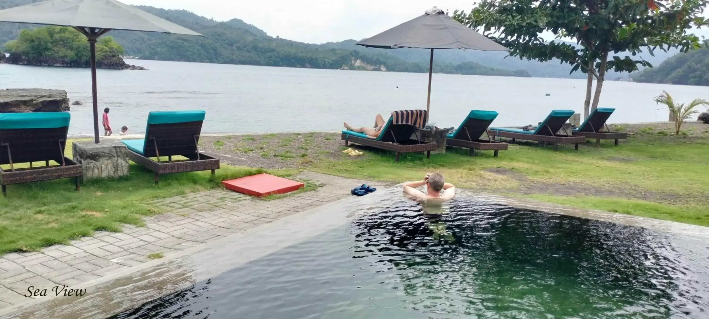 Pool view in Cocotinos Lembeh a Boutique Dive Lodge Pool view in Cocotinos Lembeh a Boutique Dive Lodge