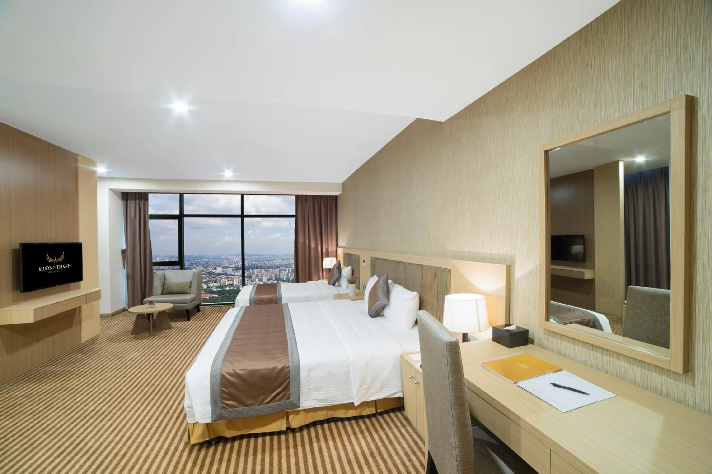 Photo of the whole room, Bed in Muong Thanh Luxury Vientiane Hotel