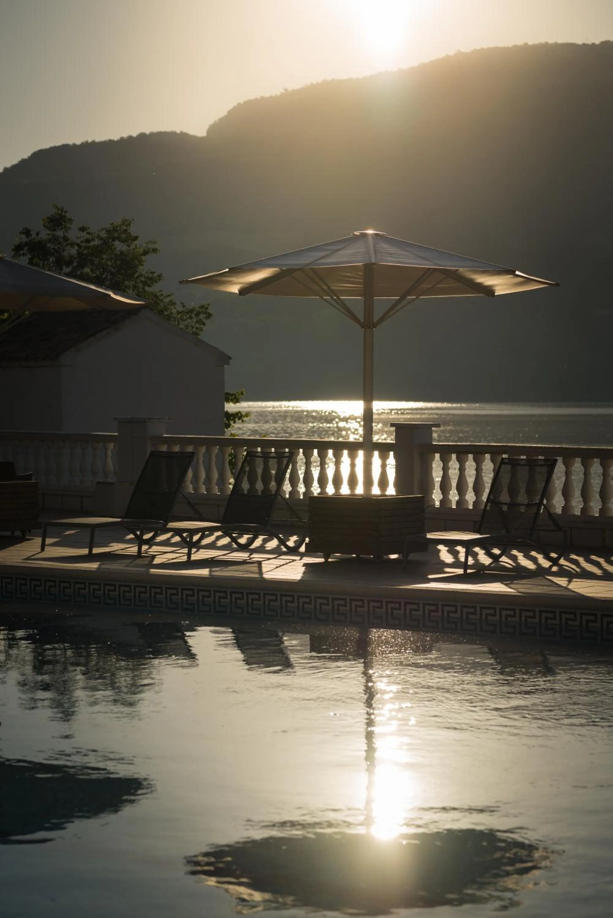 Pool view in Hotel Terradets
