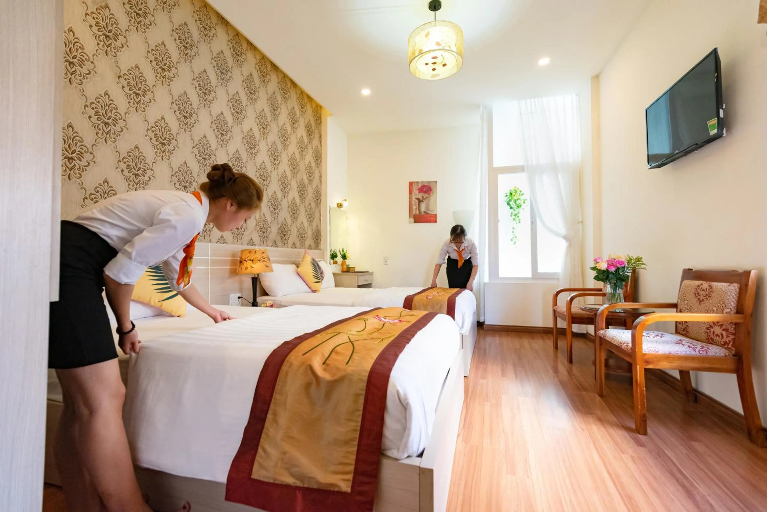 Bed in Flora Hotel Hue