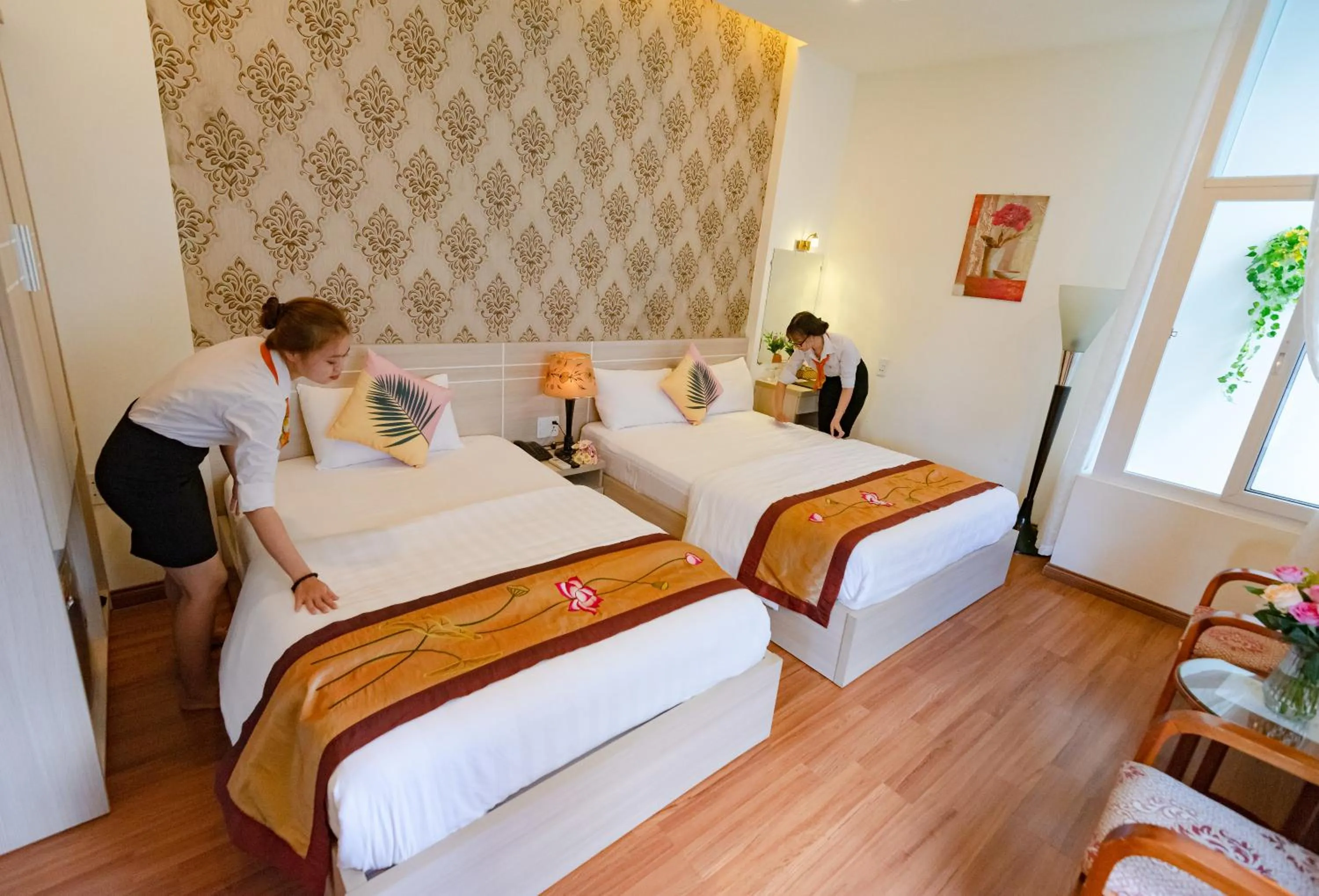 Bed in Flora Hotel Hue