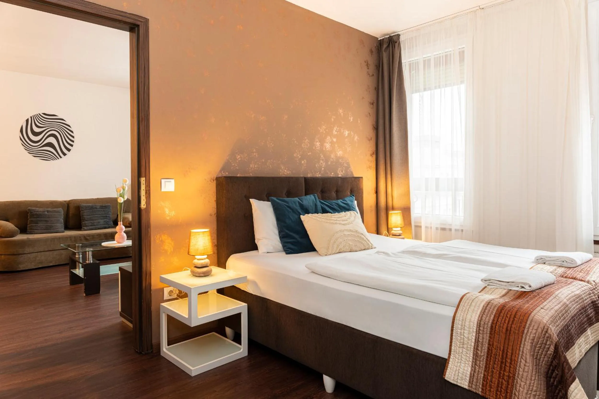 Bed in Gozsdu Court Budapest