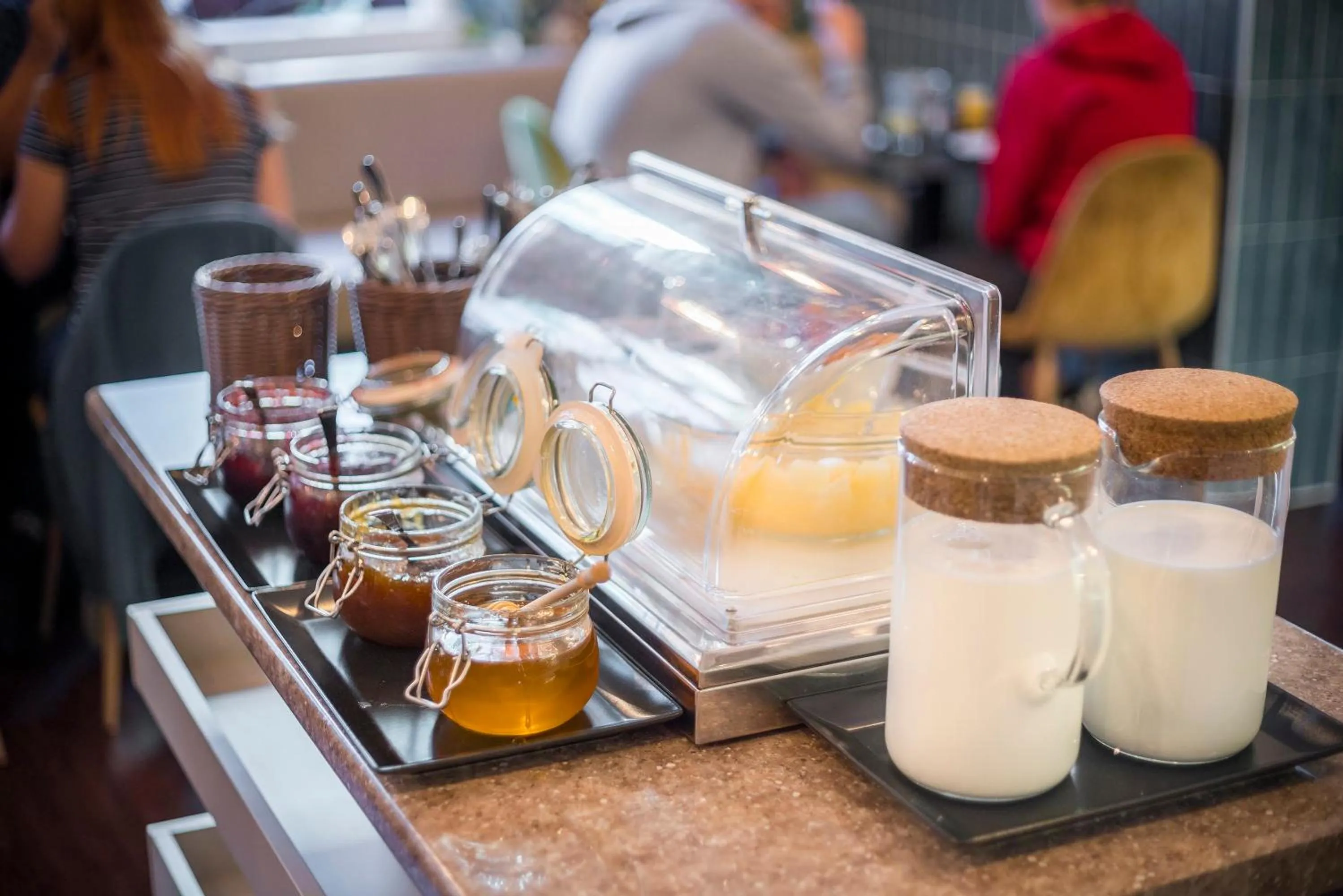 Continental breakfast in Gozsdu Court Budapest