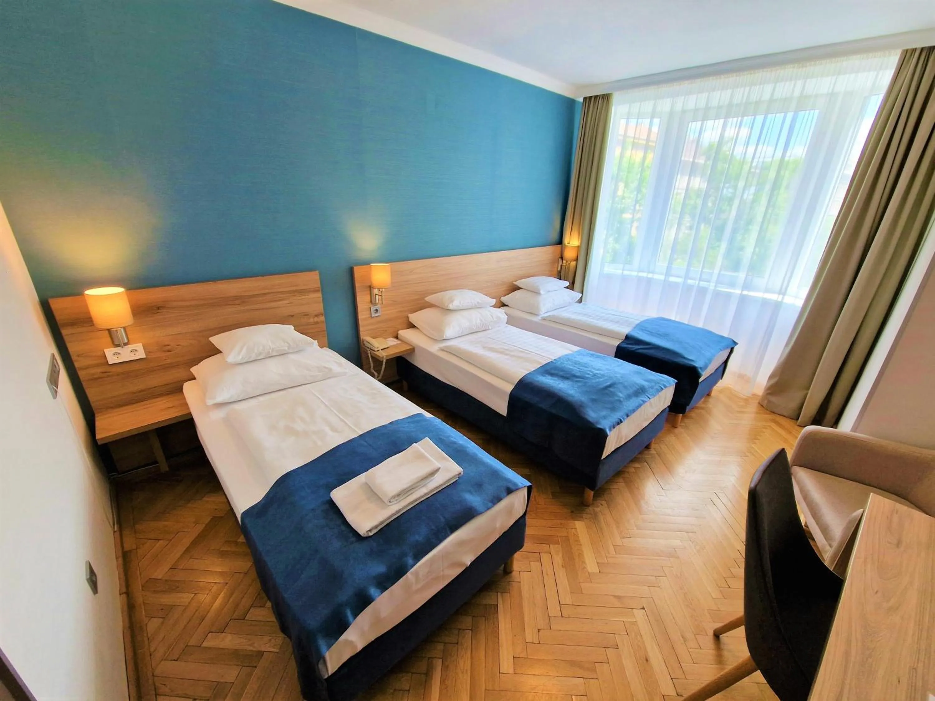 View (from property/room), Bed in Medos Hotel