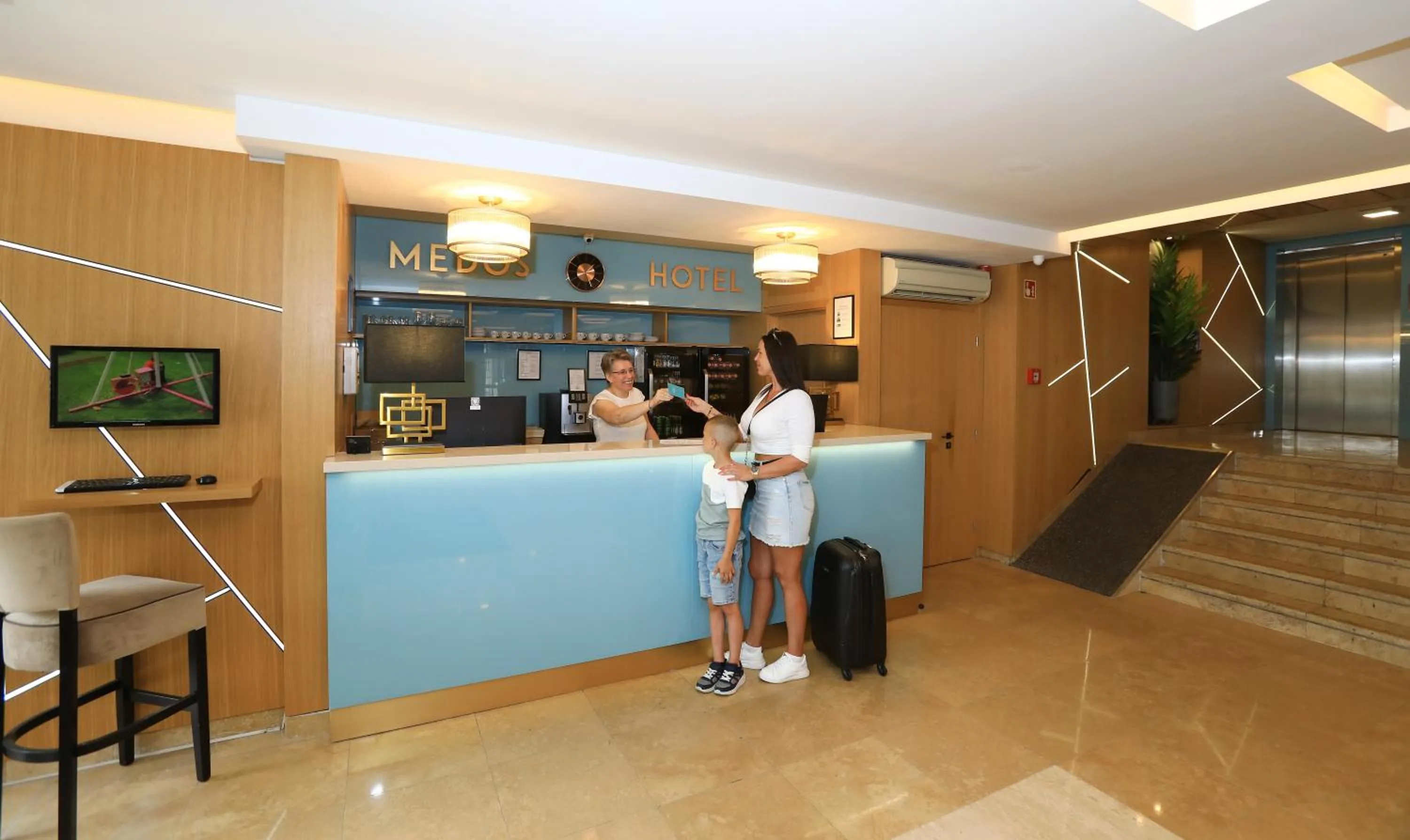 Lobby or reception in Medos Hotel