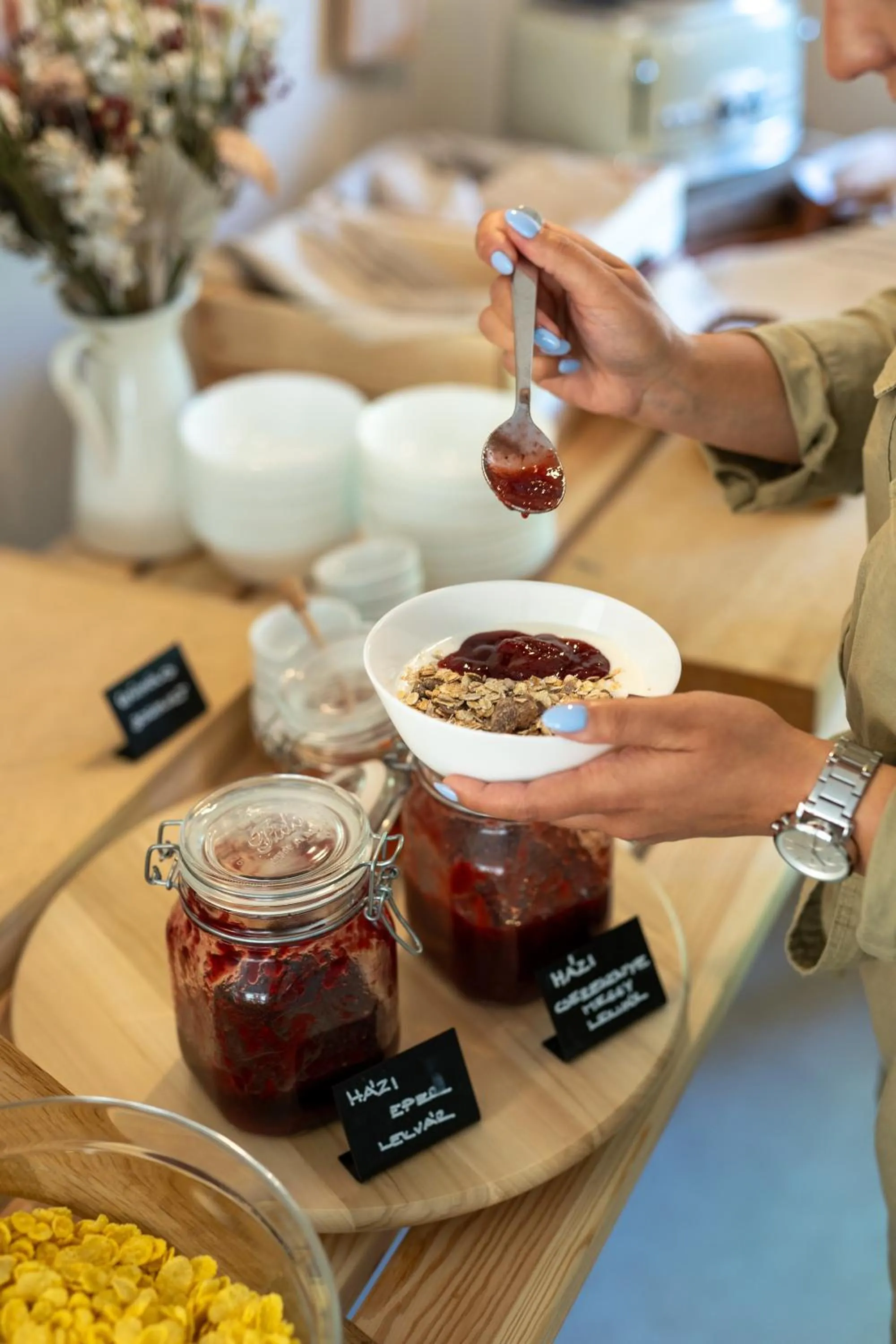 Breakfast in Hotel Arborétum