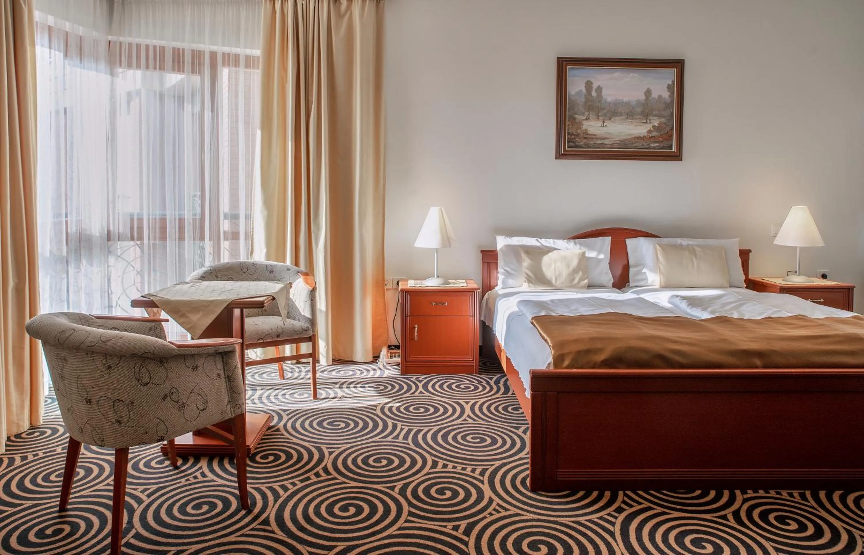 Bed in Sándor Hotel