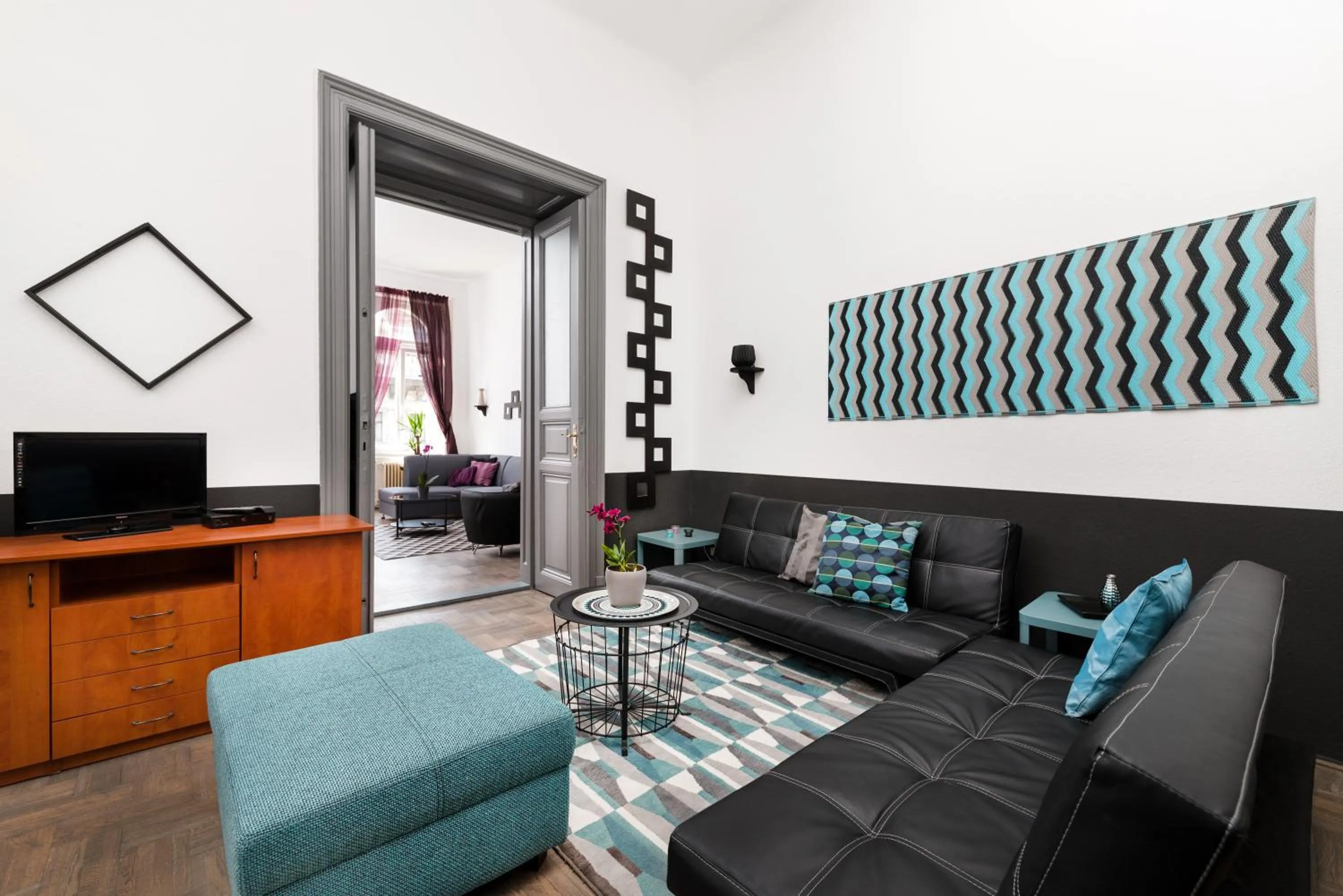 Living room in Karma Boutique Apartments