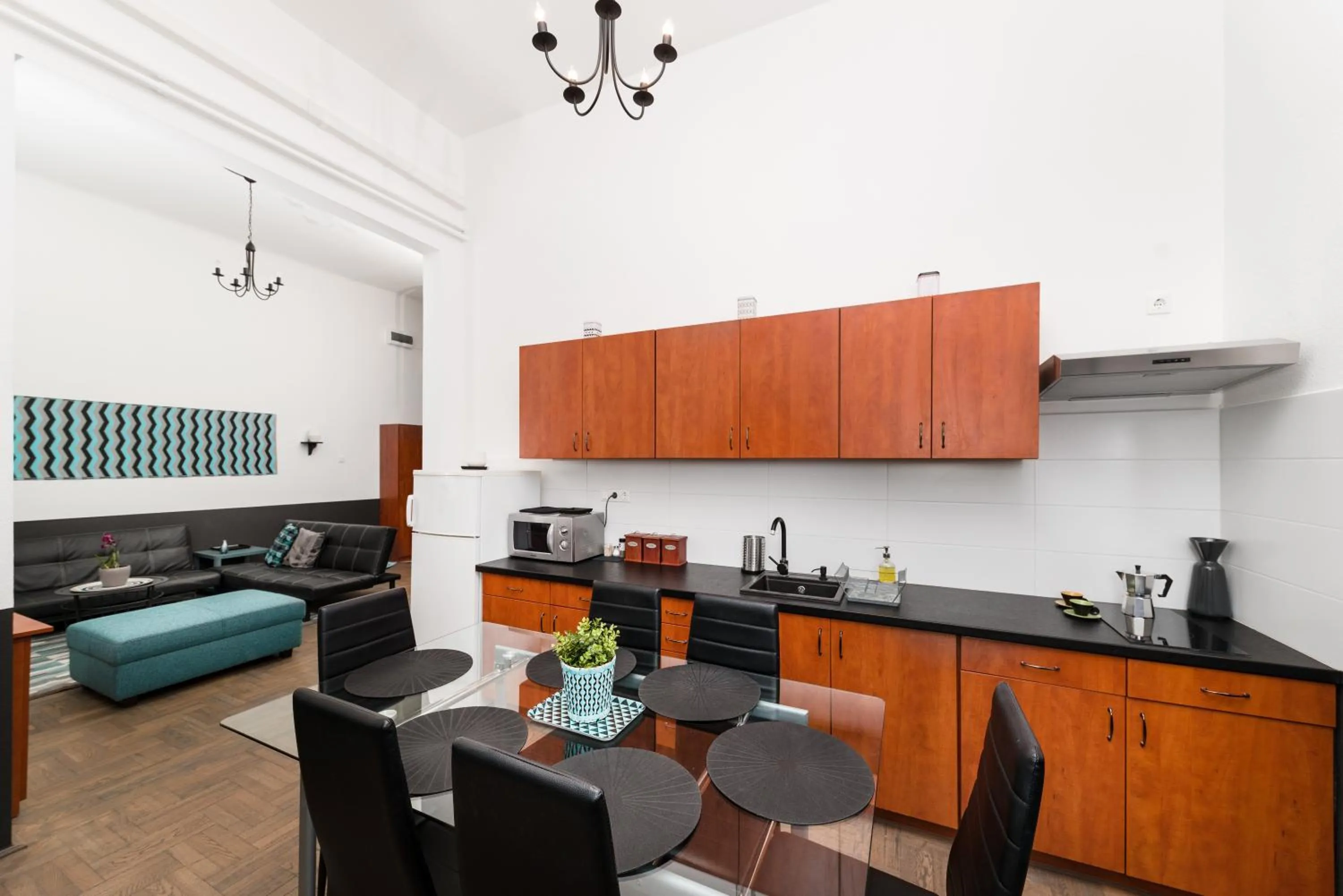 Kitchen or kitchenette in Karma Boutique Apartments