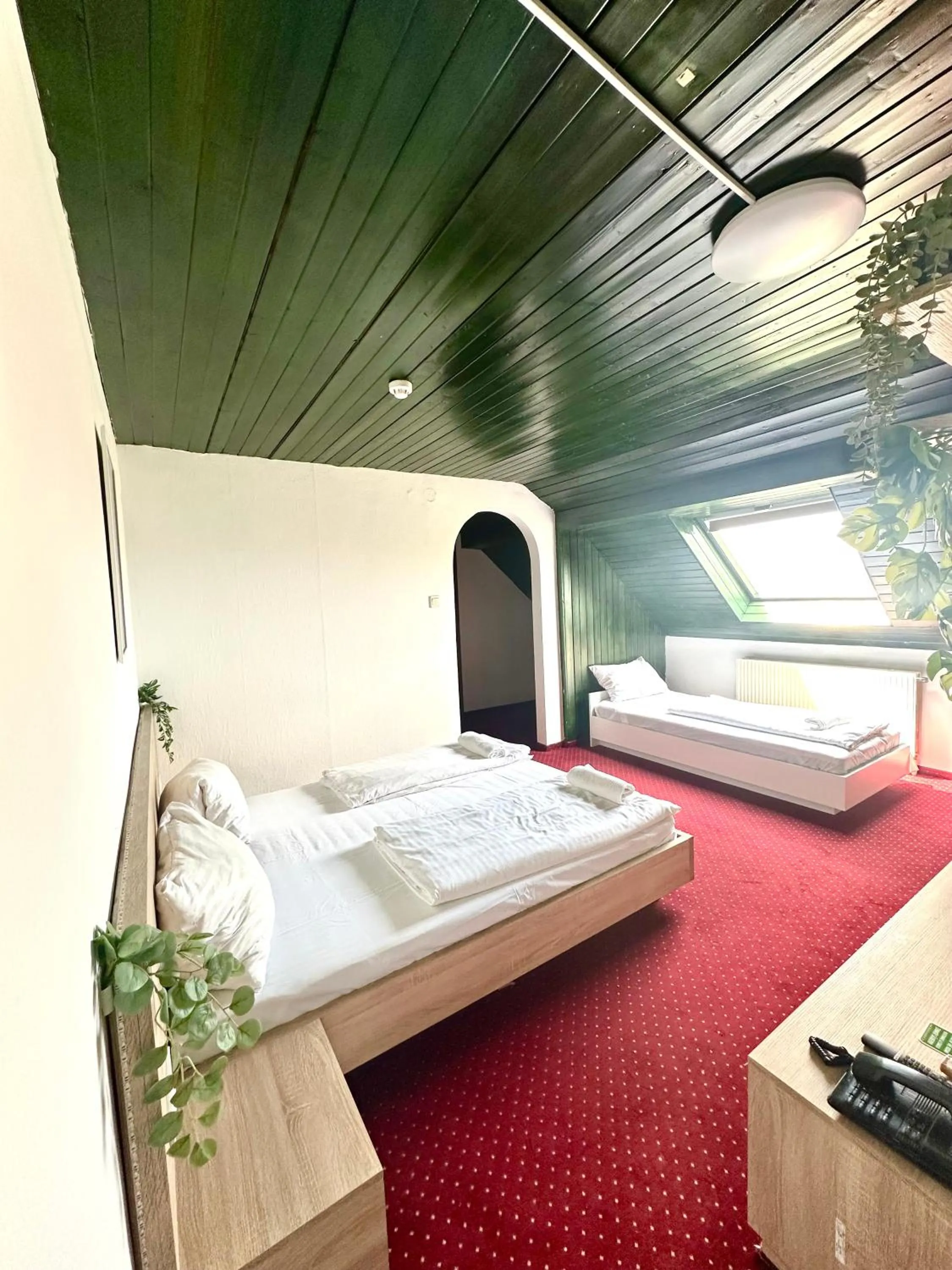 Bed in Hotel Amadeus