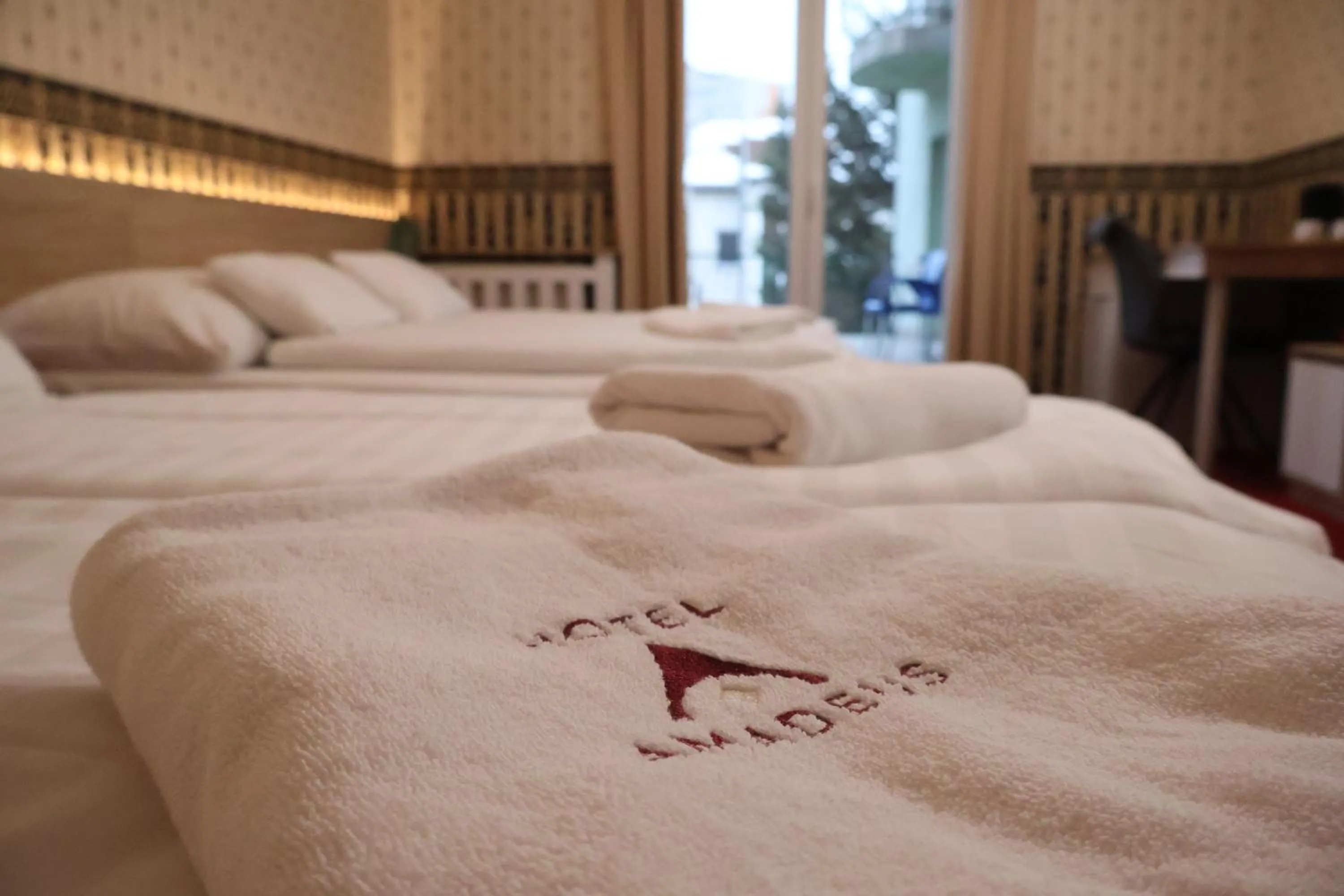 towels, Bed in Hotel Amadeus