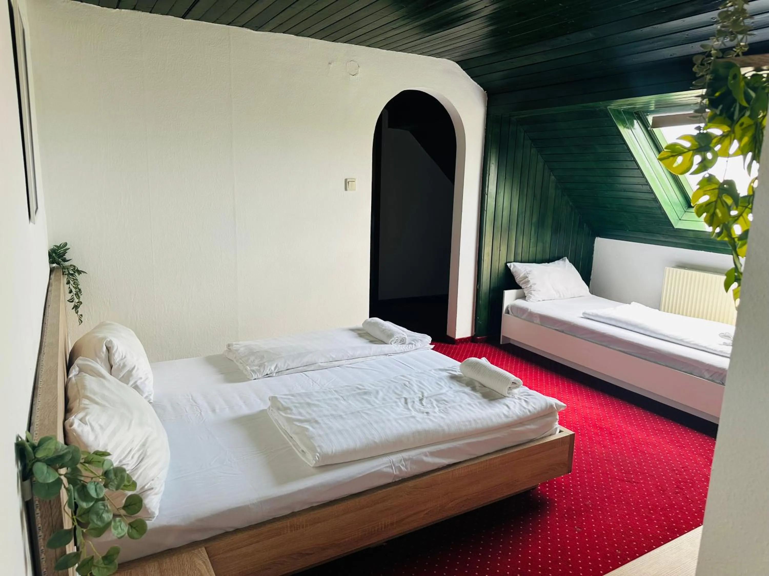 Bed in Hotel Amadeus