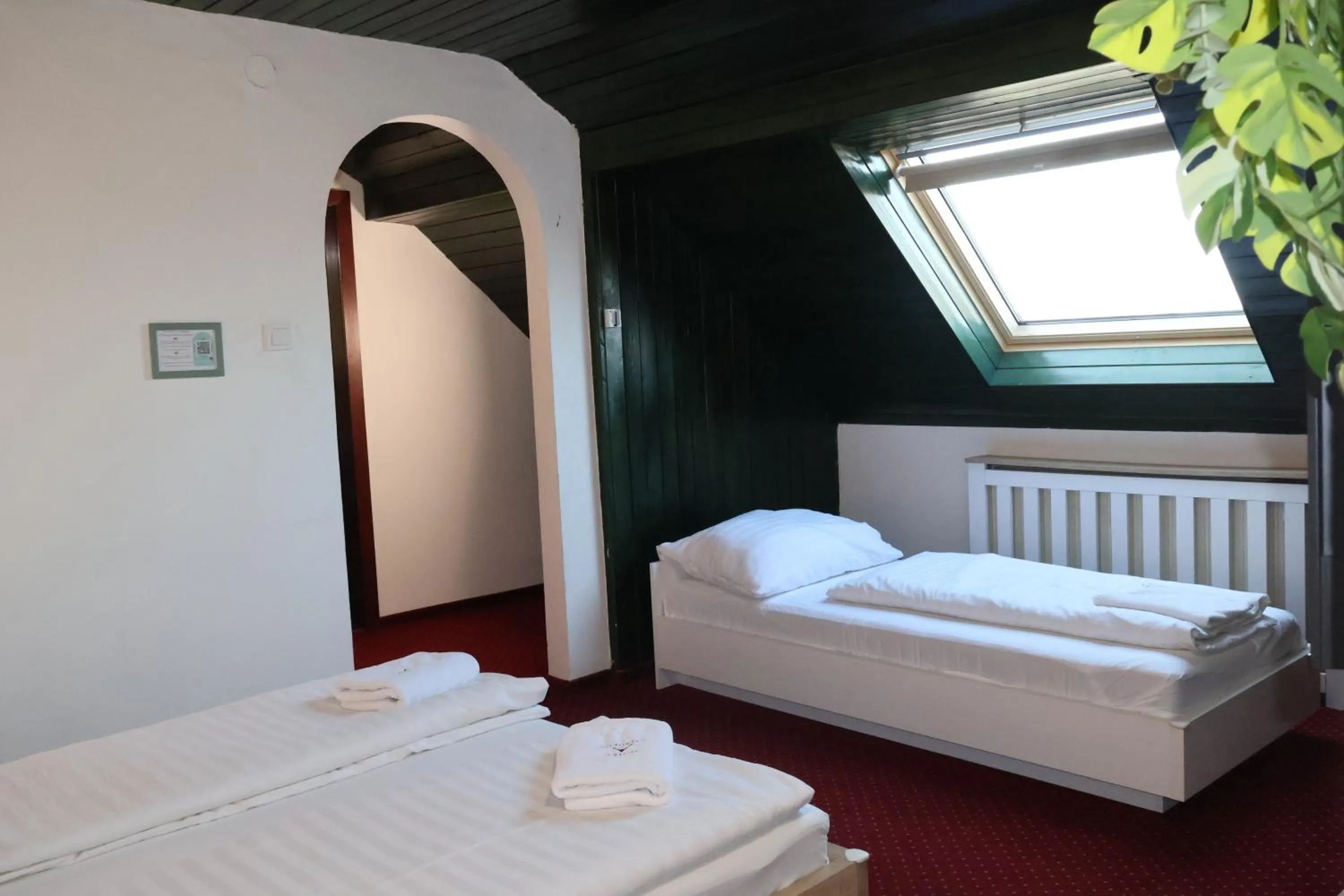 Bed in Hotel Amadeus