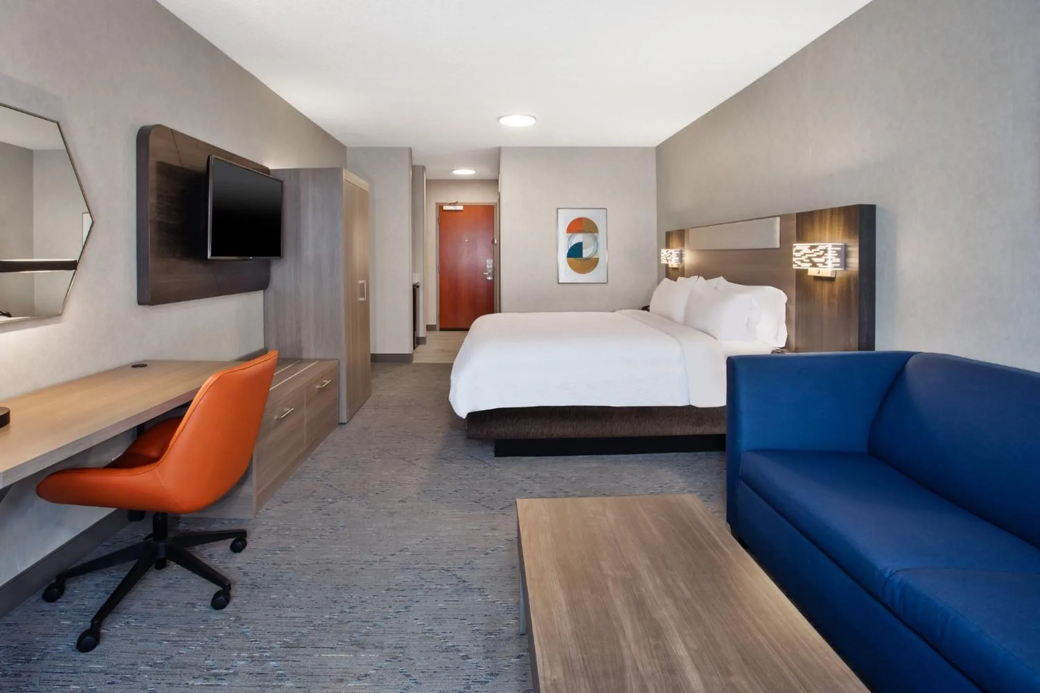 Photo of the whole room, Bed in Holiday Inn Express Hotel & Suites - Belleville Area by IHG