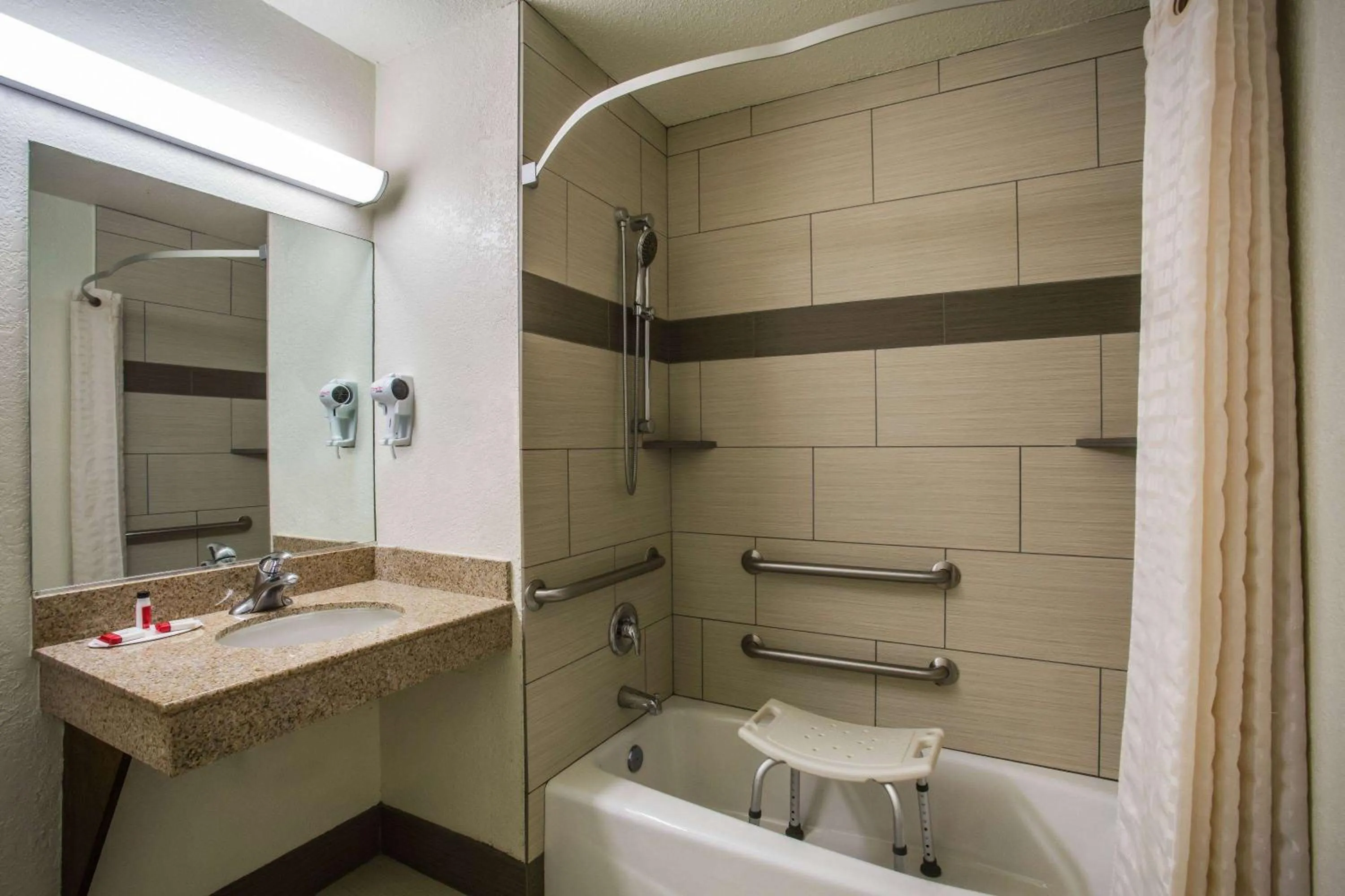 Bathroom in Super 8 by Wyndham Flagstaff