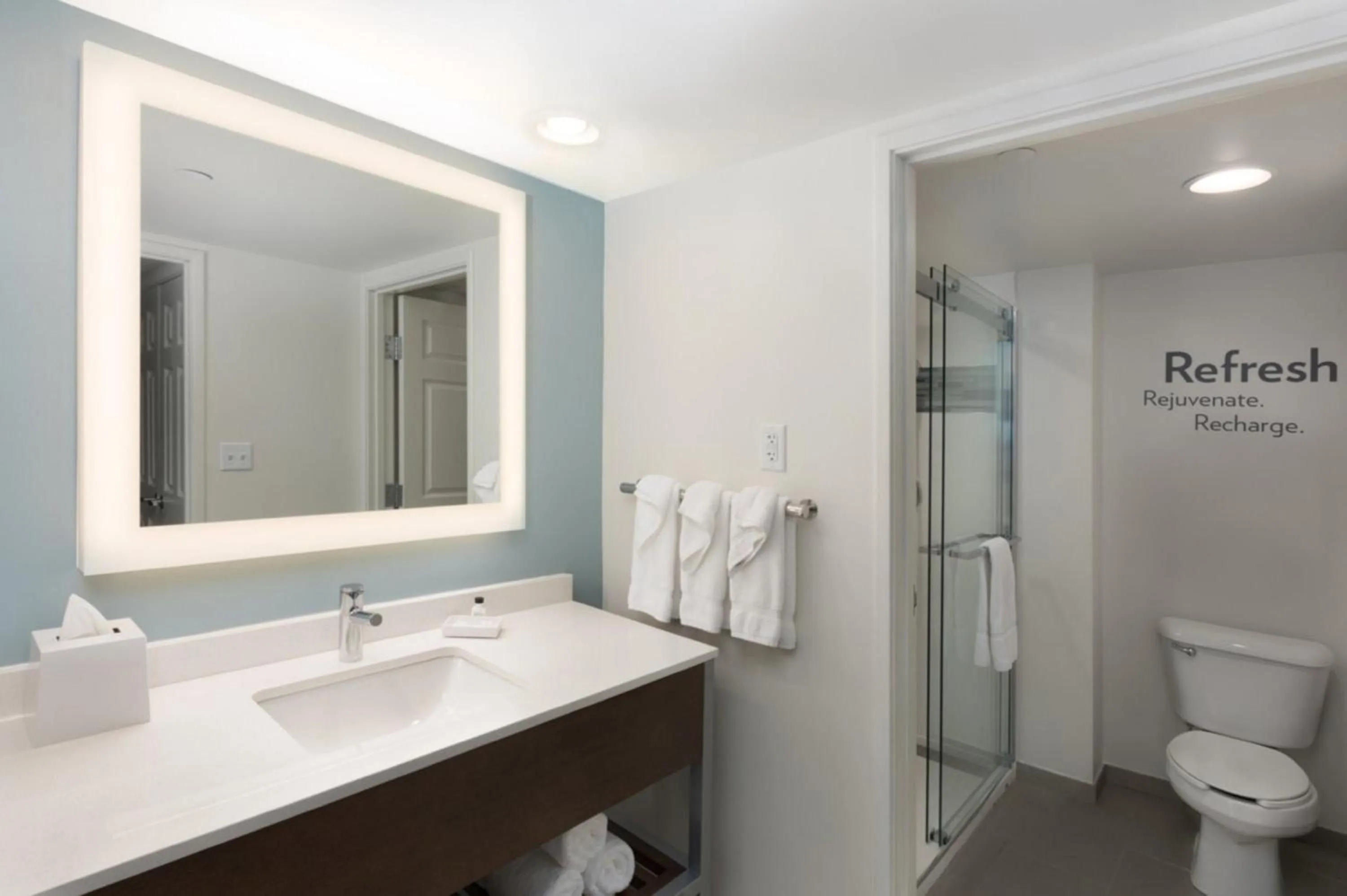 Bathroom in EVEN Hotel Chicago - Tinley Park - Convention Center by IHG