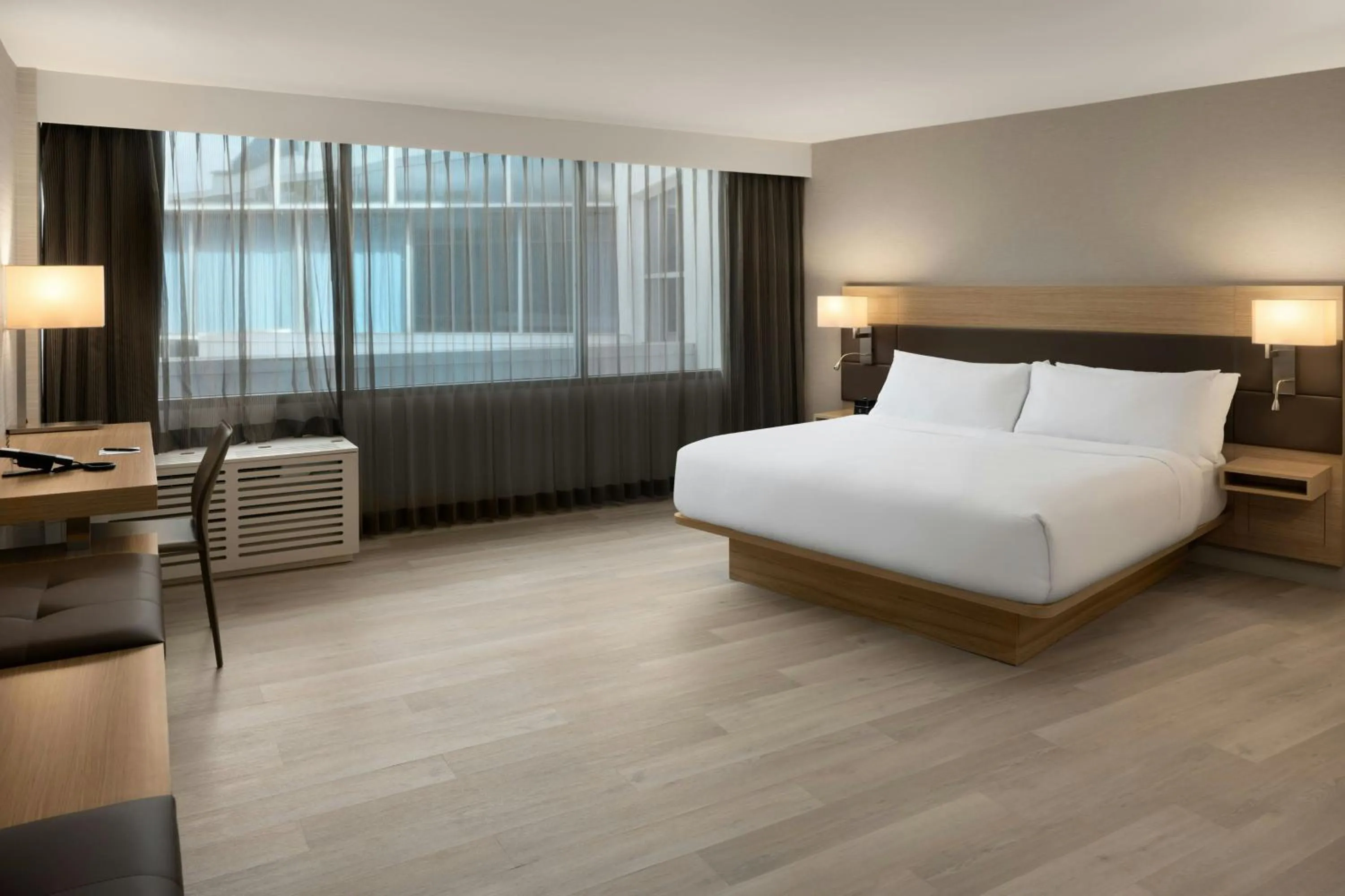 Photo of the whole room, Bed in AC Hotel by Marriott Portland Lake Oswego