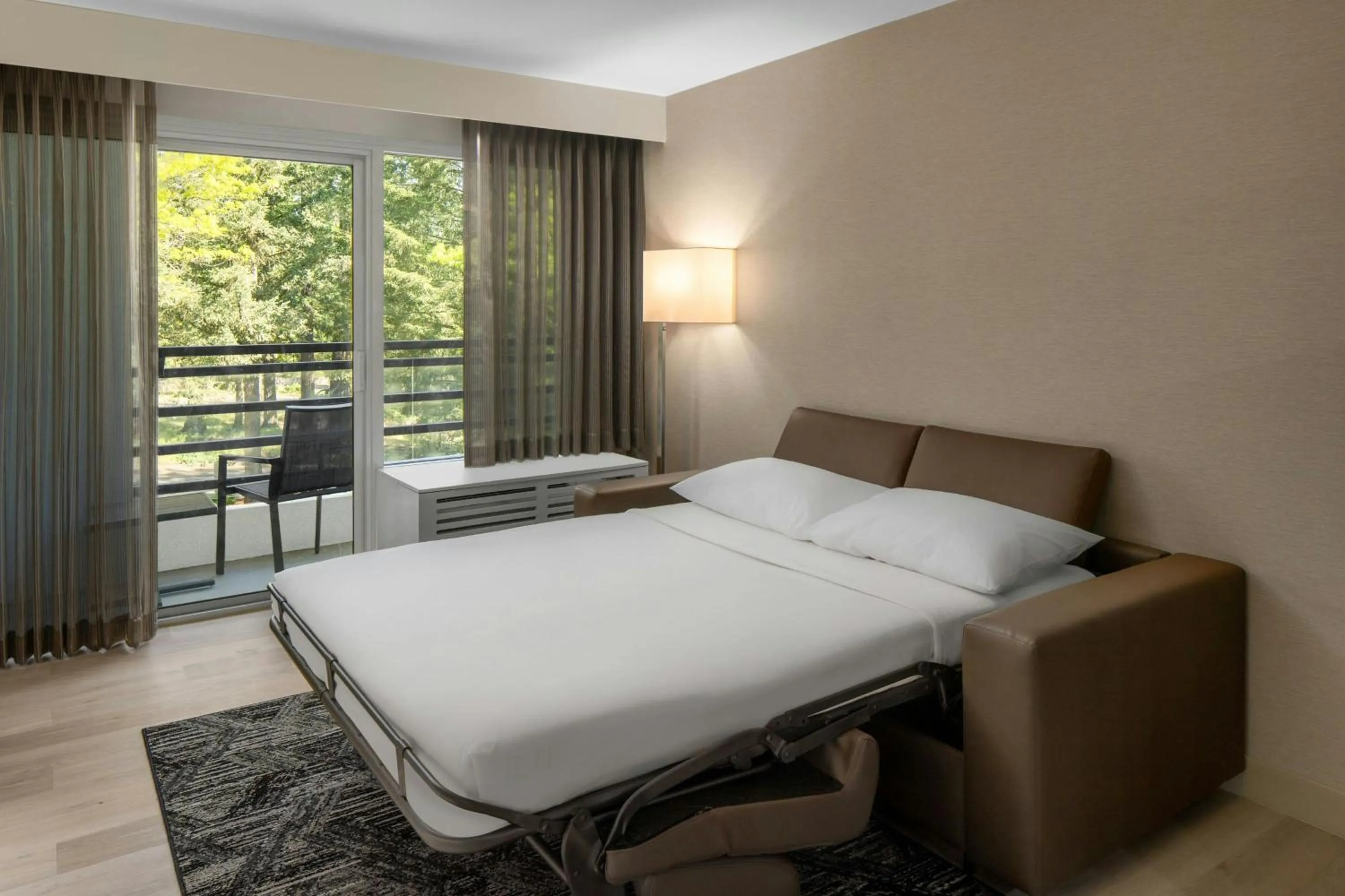 Photo of the whole room, Bed in AC Hotel by Marriott Portland Lake Oswego