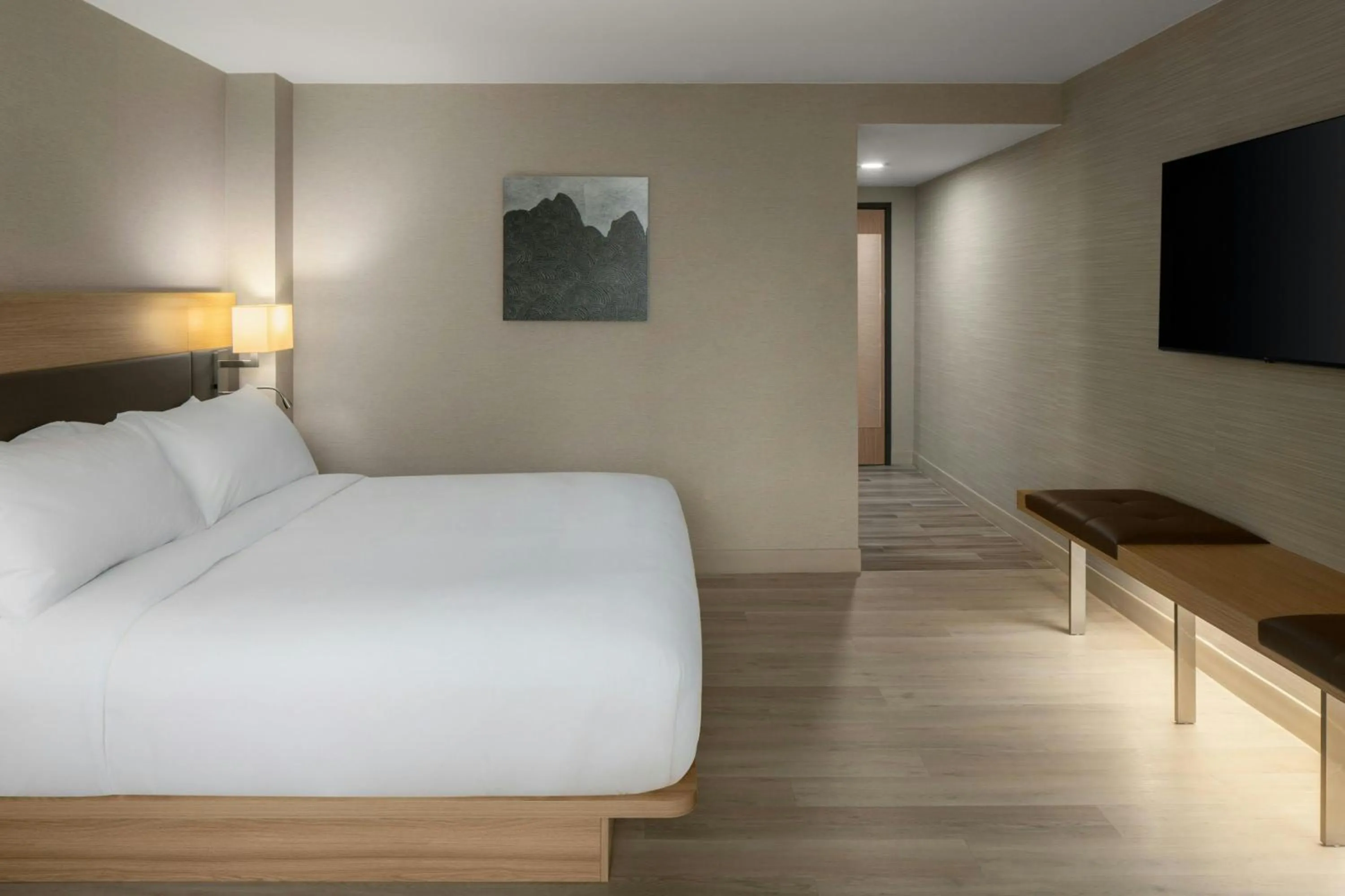 Photo of the whole room, Bed in AC Hotel by Marriott Portland Lake Oswego